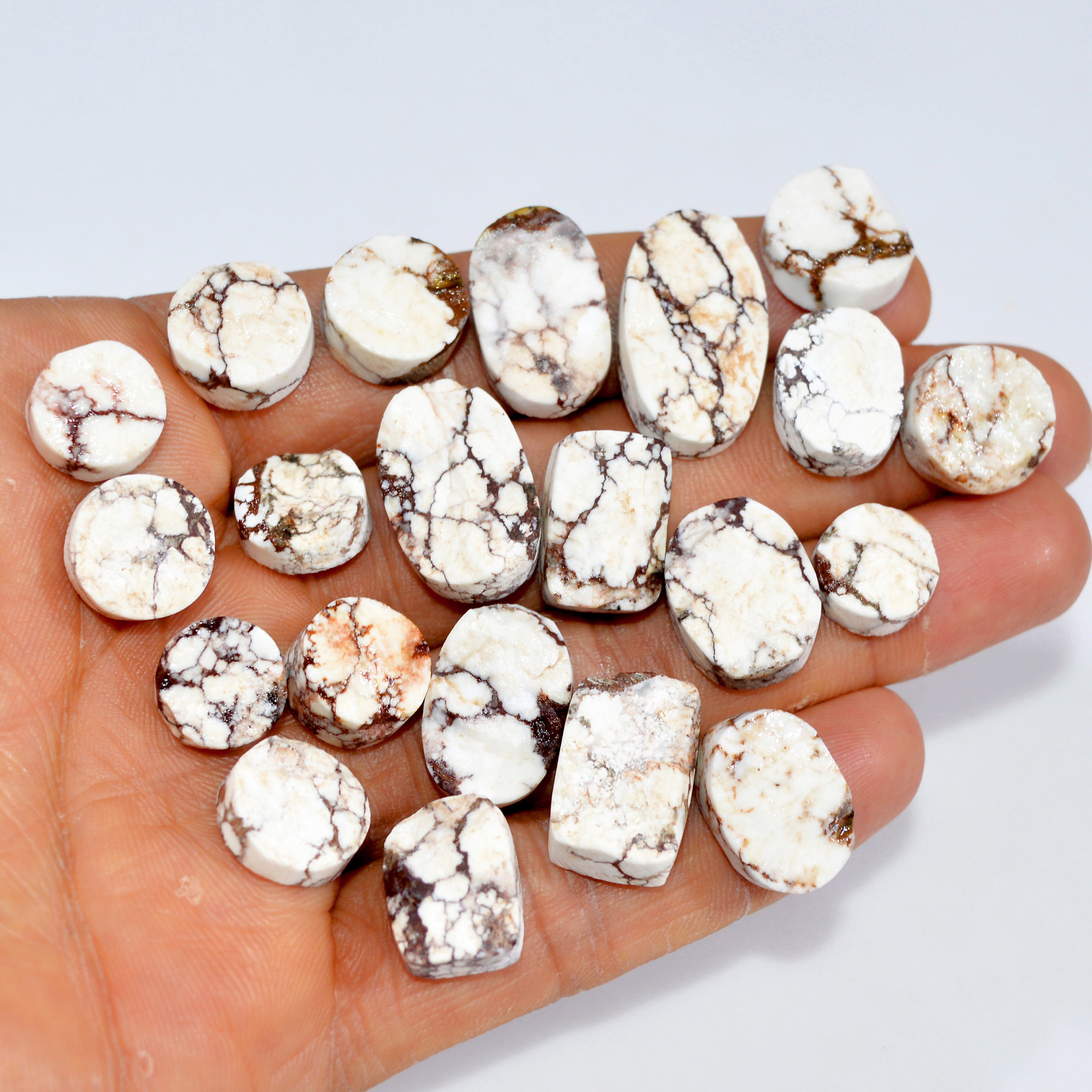 21 Pcs 264 Cts Natural Wild Horse Jasper Druzy Gemstone Lot Mixed Shapes For Pendants Handmade Jewelry Supplies 23x12 10x10mm 15463