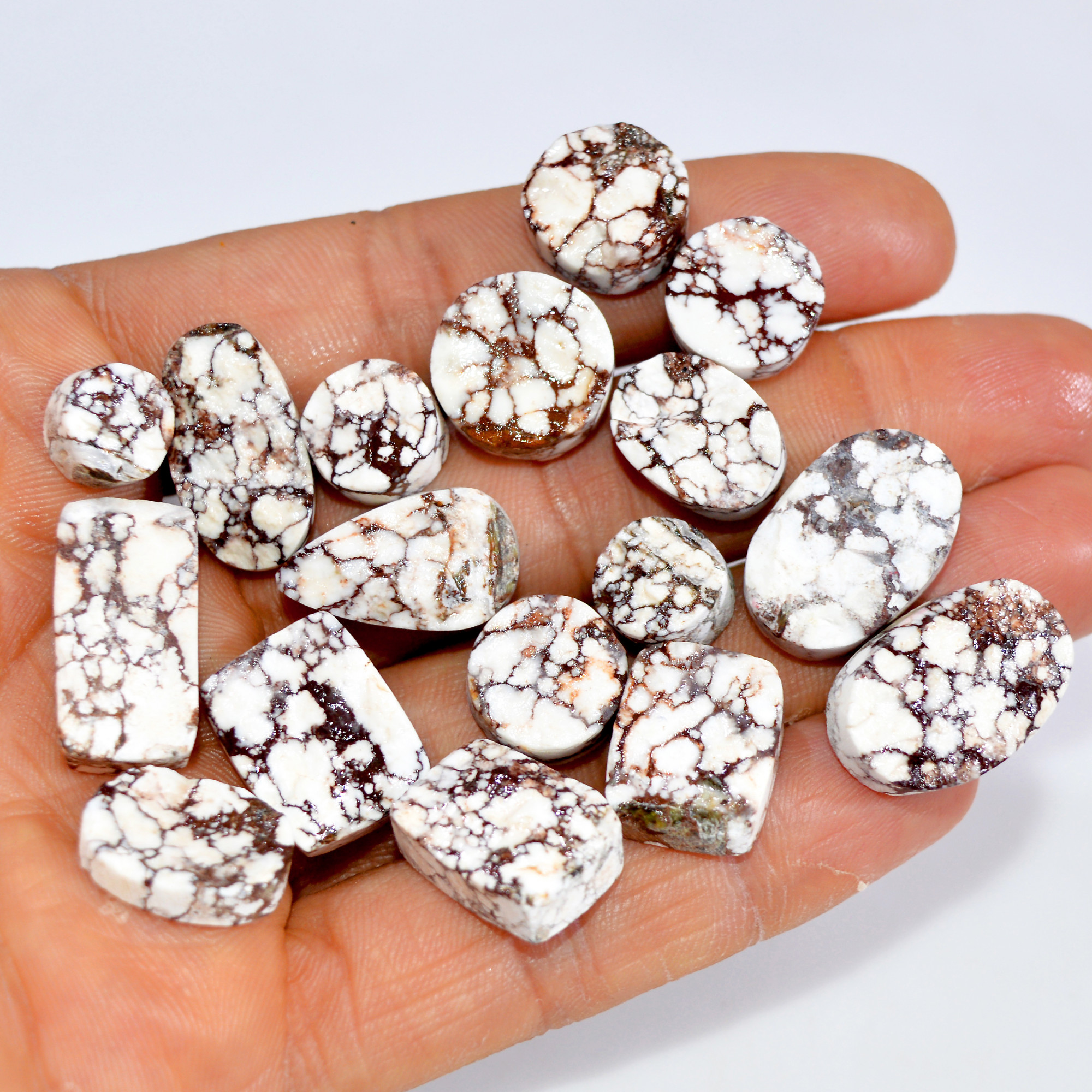 17 Pcs 209 Cts Natural Wild Horse Jasper Druzy Gemstone Mixed Shapes Craft Supply Stones For Silver Jewelry Making 19x11 8x8mm 15469