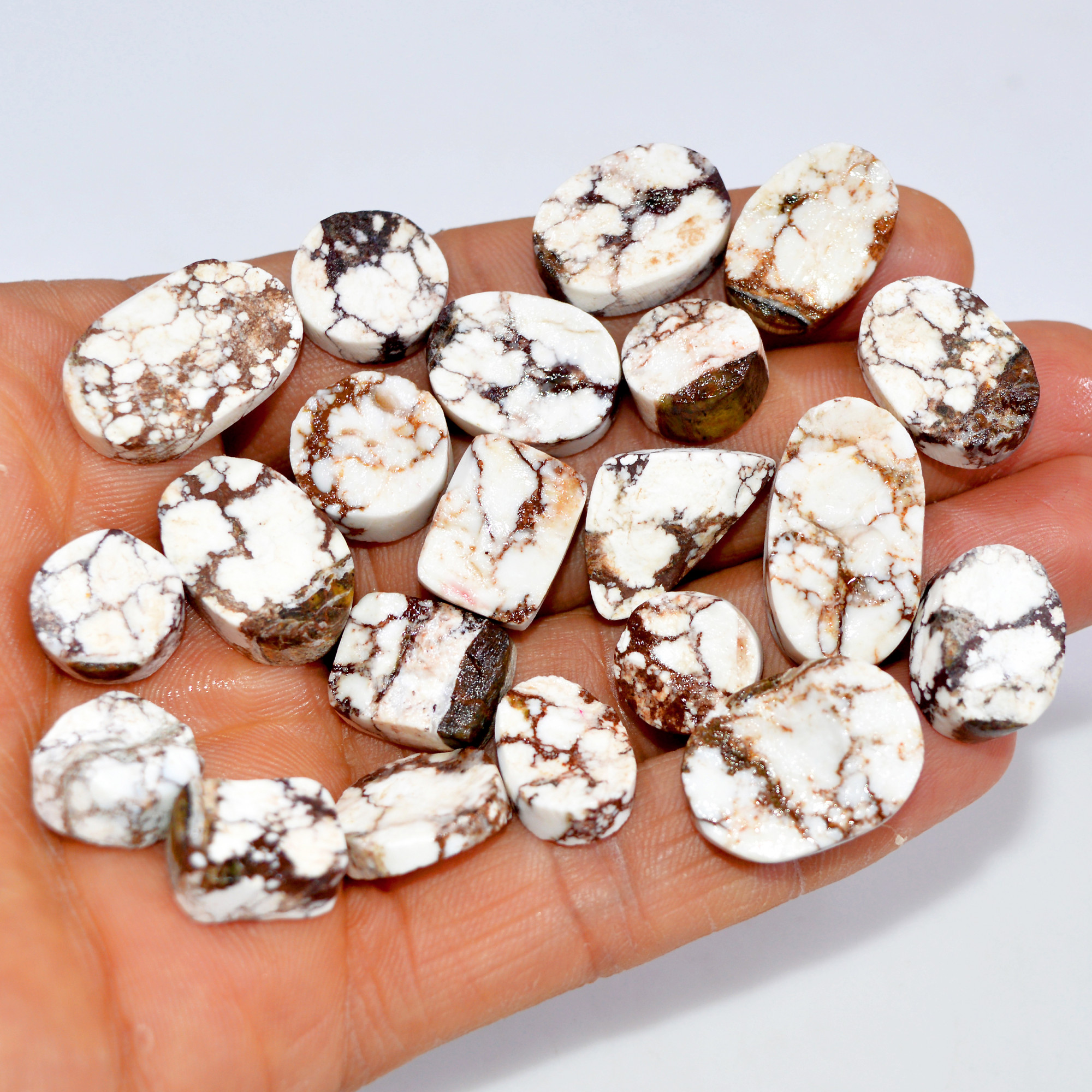 21 Pcs 267 Cts Natural Wild Horse Jasper Druzy Gemstone Mixed Shapes Craft Supply Stones For Silver Jewelry Making 22x11 11x9mm 15470