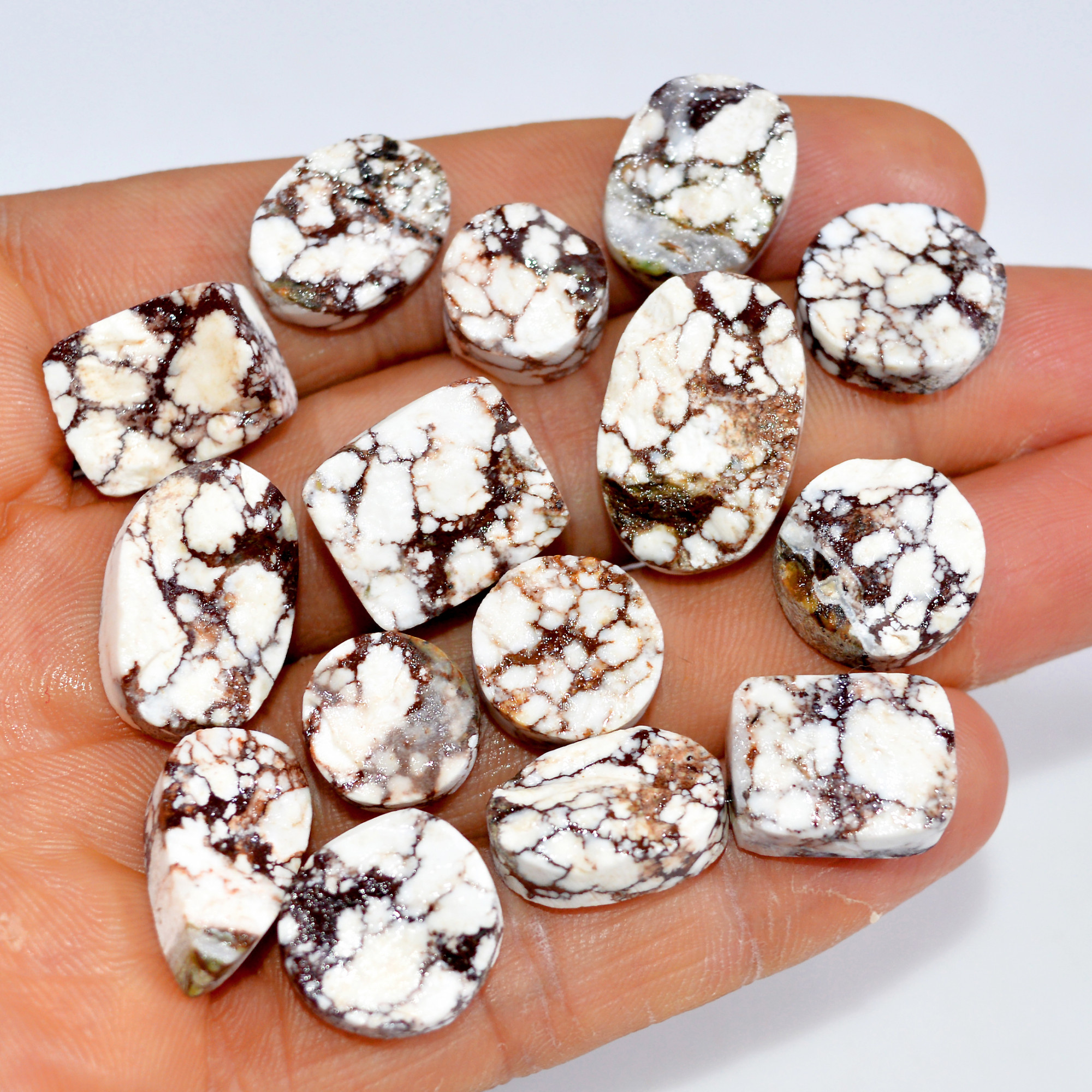 15 Pcs 188 Cts Natural Wild Horse Jasper Druzy Gemstone Mixed Shapes Craft Supply Stones For Silver Jewelry Making 20x12 10x10mm 15473