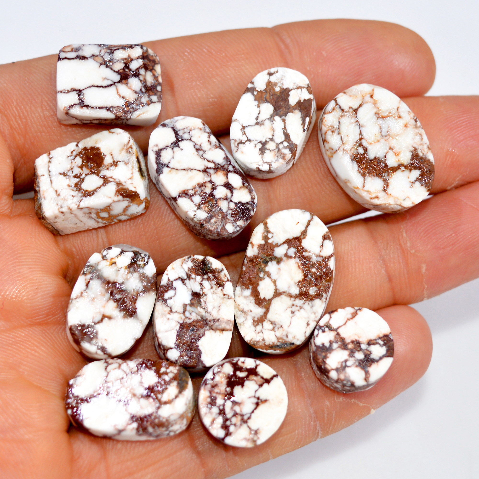 11 Pcs 160 Cts Natural Wild Horse Jasper Druzy Gemstone Mixed Shapes Craft Supply Stones For Silver Jewelry Making 20x13 10x10mm 15474