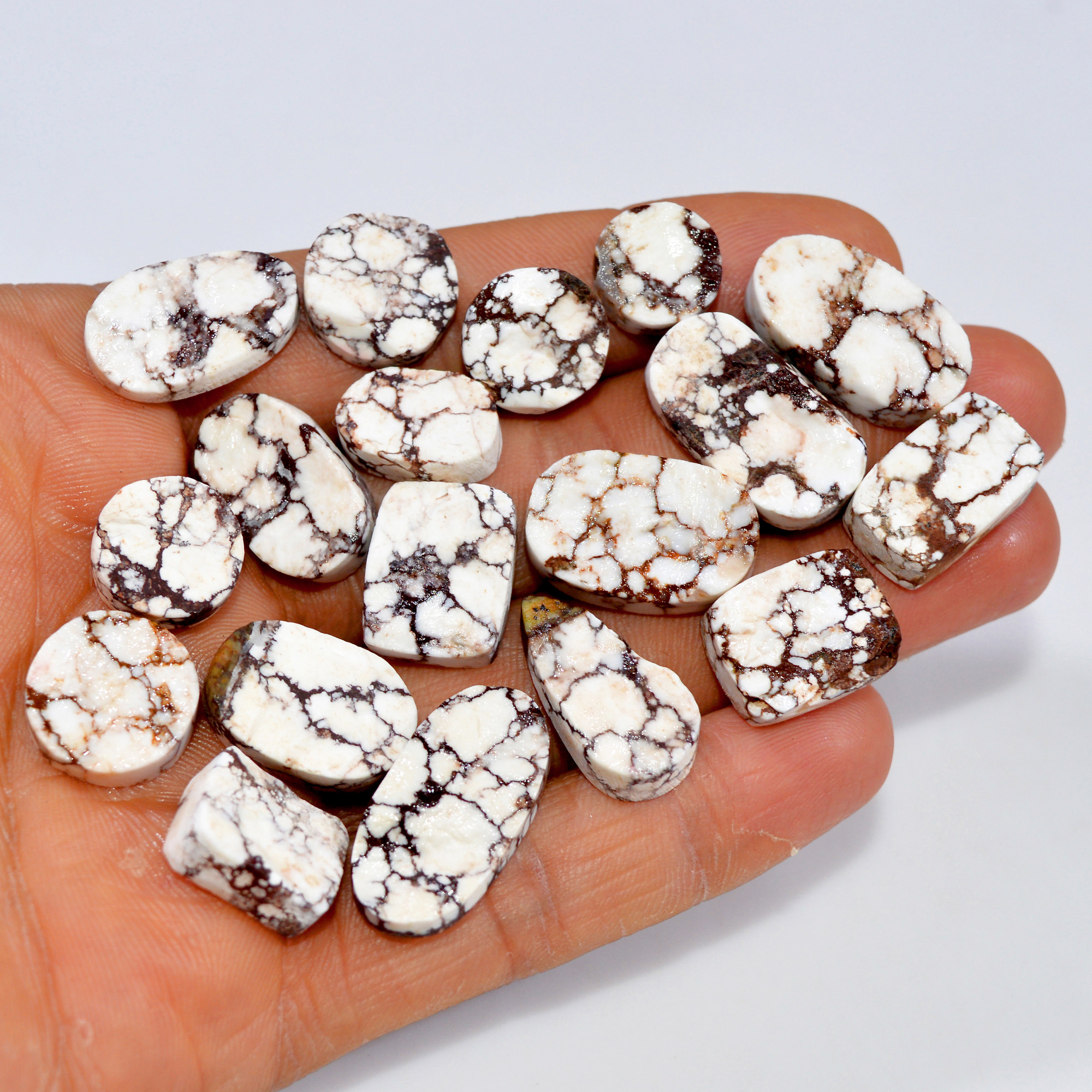 18 Pcs 239 Cts Natural Wild Horse Jasper Druzy Gemstone Mixed Shapes Craft Supply Stones For Silver Jewelry Making 23x10 10x10mm 15476