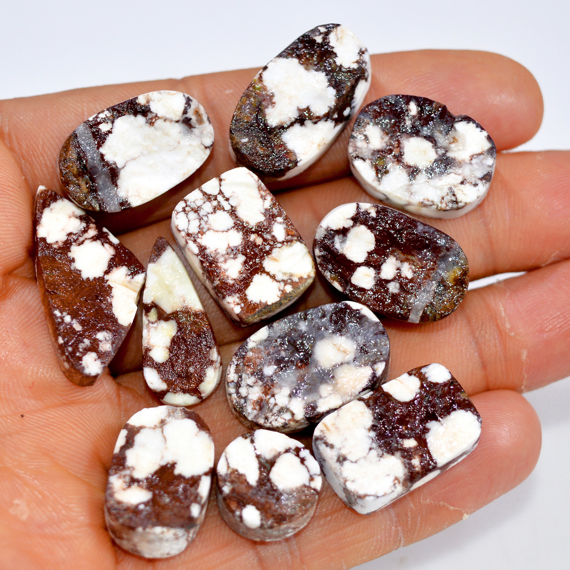 11 Pcs 180 Cts Natural Wild Horse Jasper Druzy Gemstone Mixed Shapes Craft Supply Stones For Silver Jewelry Making 27x12 11x11mm 15481