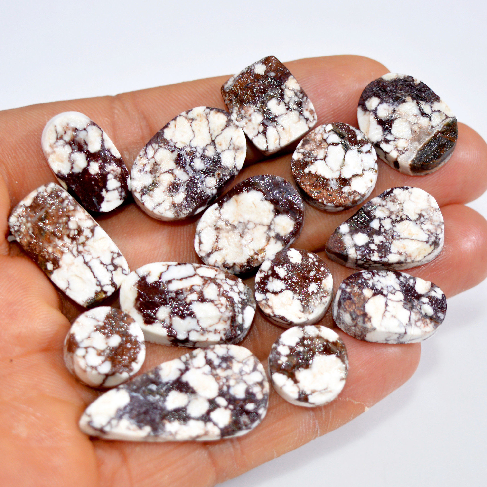 14 Pcs 203 Cts Natural Wild Horse Jasper Druzy Gemstone Mixed Shapes Craft Supply Stones For Silver Jewelry Making 30x14 10x10mm 15482