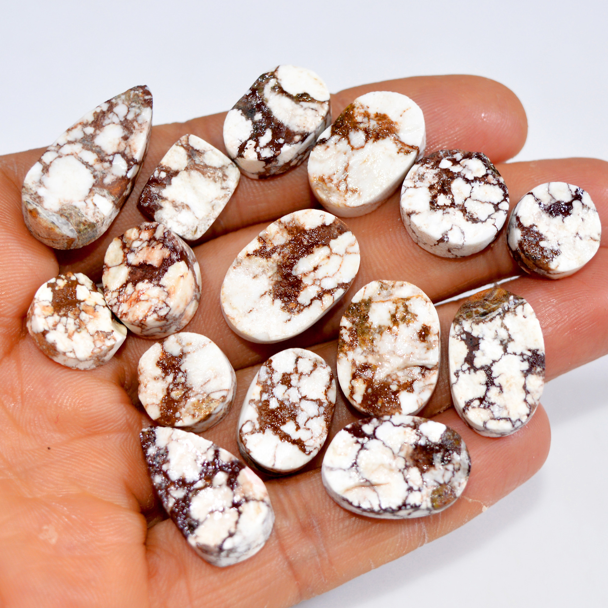 15 Pcs 213 Cts Natural Wild Horse Jasper Druzy Gemstone Mixed Shapes Craft Supply Stones For Silver Jewelry Making 25x10 11x11mm 15484