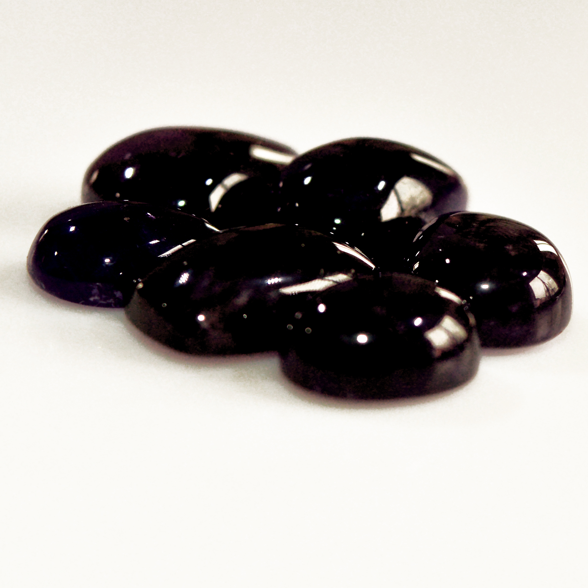 6 Pcs 55 Cts Natural Amethyst Cabochon Loose Gemstone Lot Mixed Shapes and Sizes Healing Crystal For Jewelry Making 16x10 10x8mm 15695