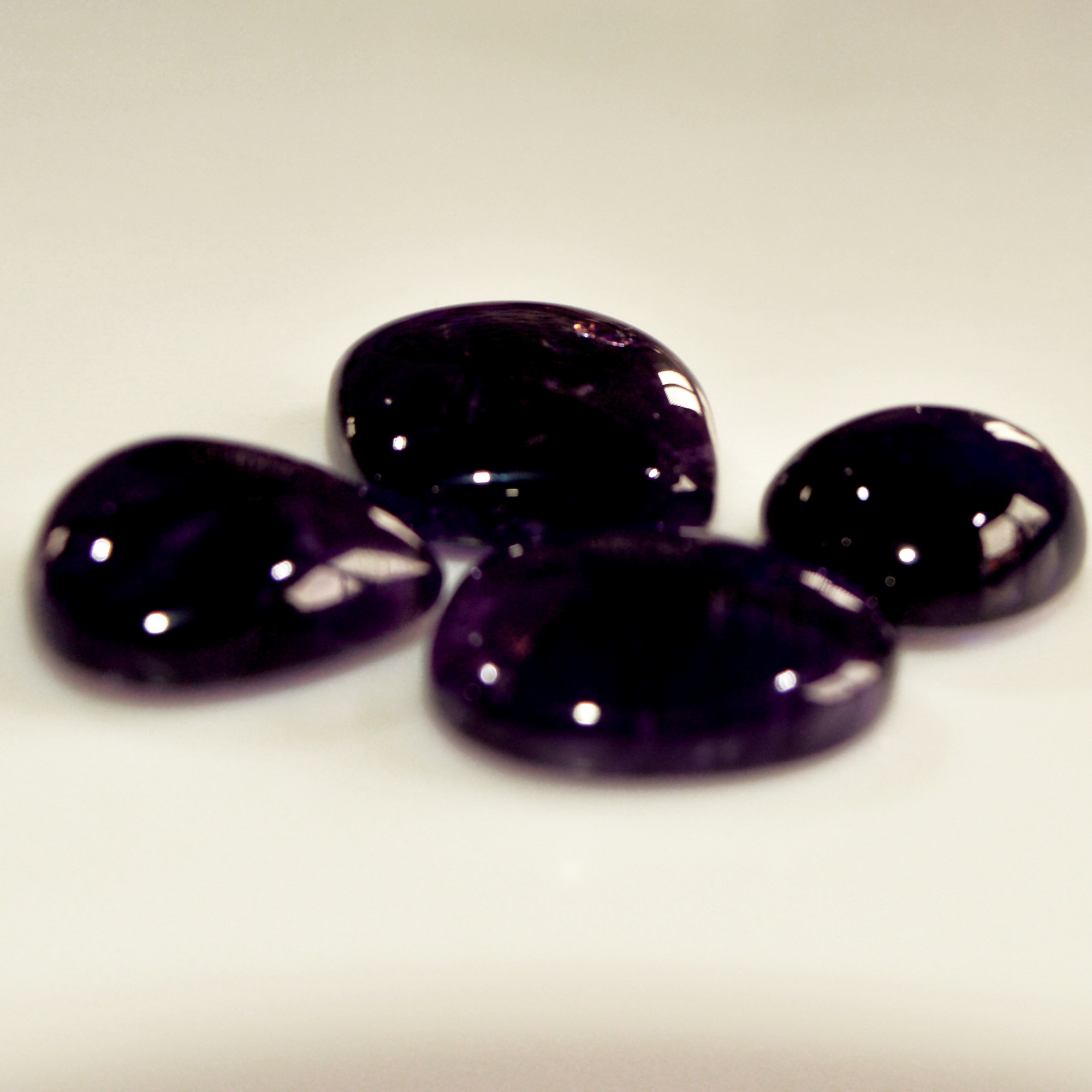 4 Pcs 109 Cts Natural Purple Amethyst Cabochon Loose Mixed Shapes Gemstone Lot For Pendants Handmade Jewelry Supplies 22x20 16x15mm 15706