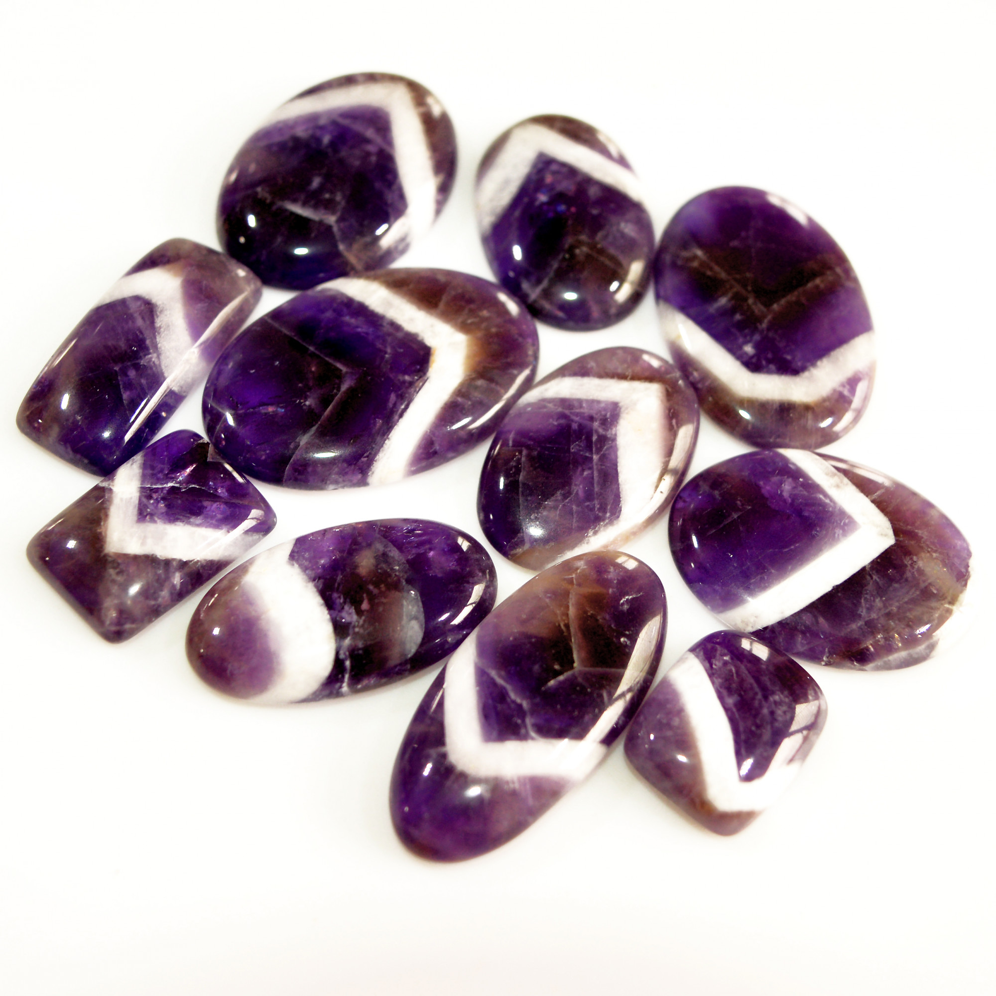 11Pcs 318Ct Natural Amethyst Cabochon Mixed Shapes Gemstone Lot For Pendants Handmade Craft Supplies For Jewelry Making 34x22 17x14mm 15740