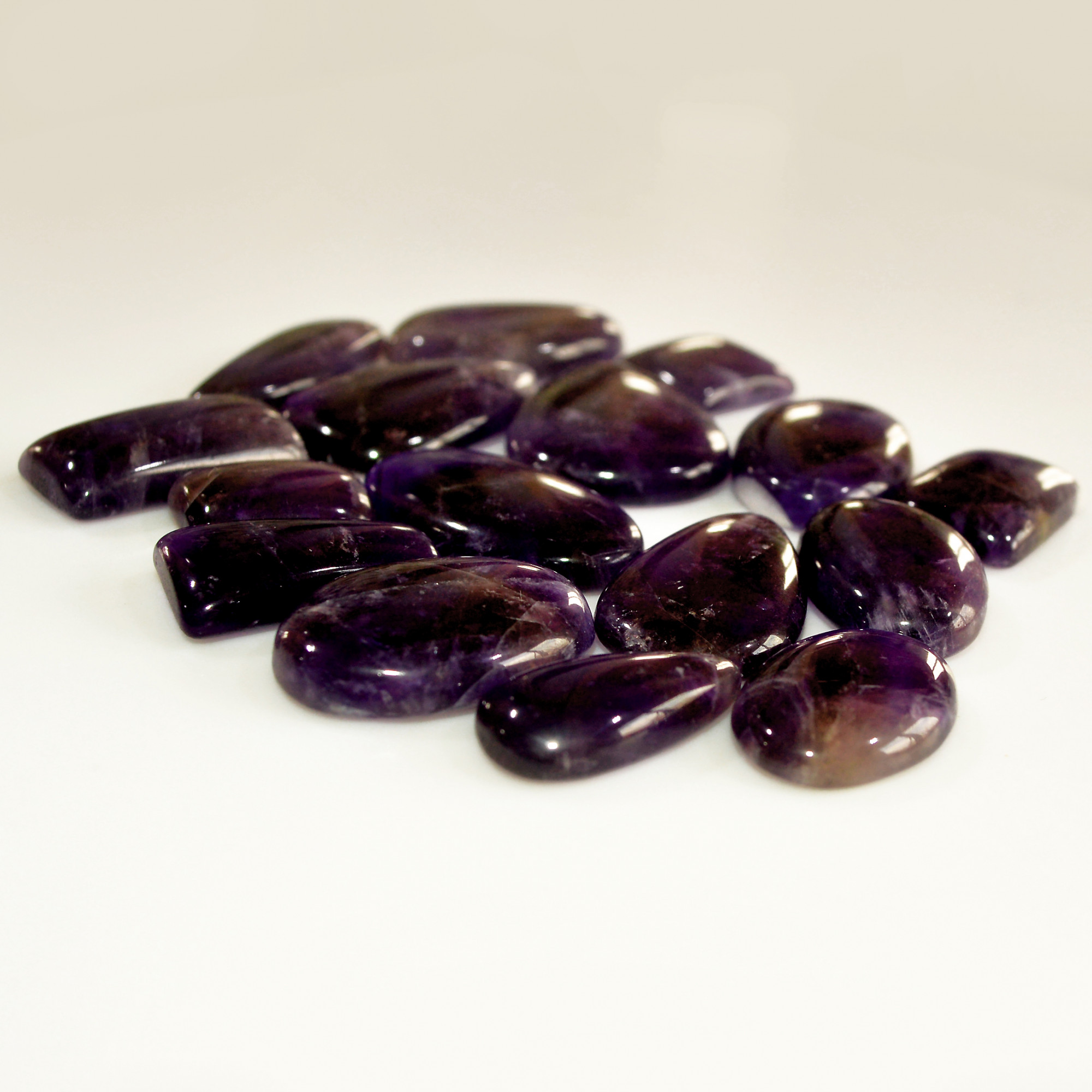 16Pcs 322Ct Natural Amethyst Cabochon Mixed Shapes Gemstone Lot For Pendants Handmade Craft Supplies For Jewelry Making 30x20 15x10mm 15746
