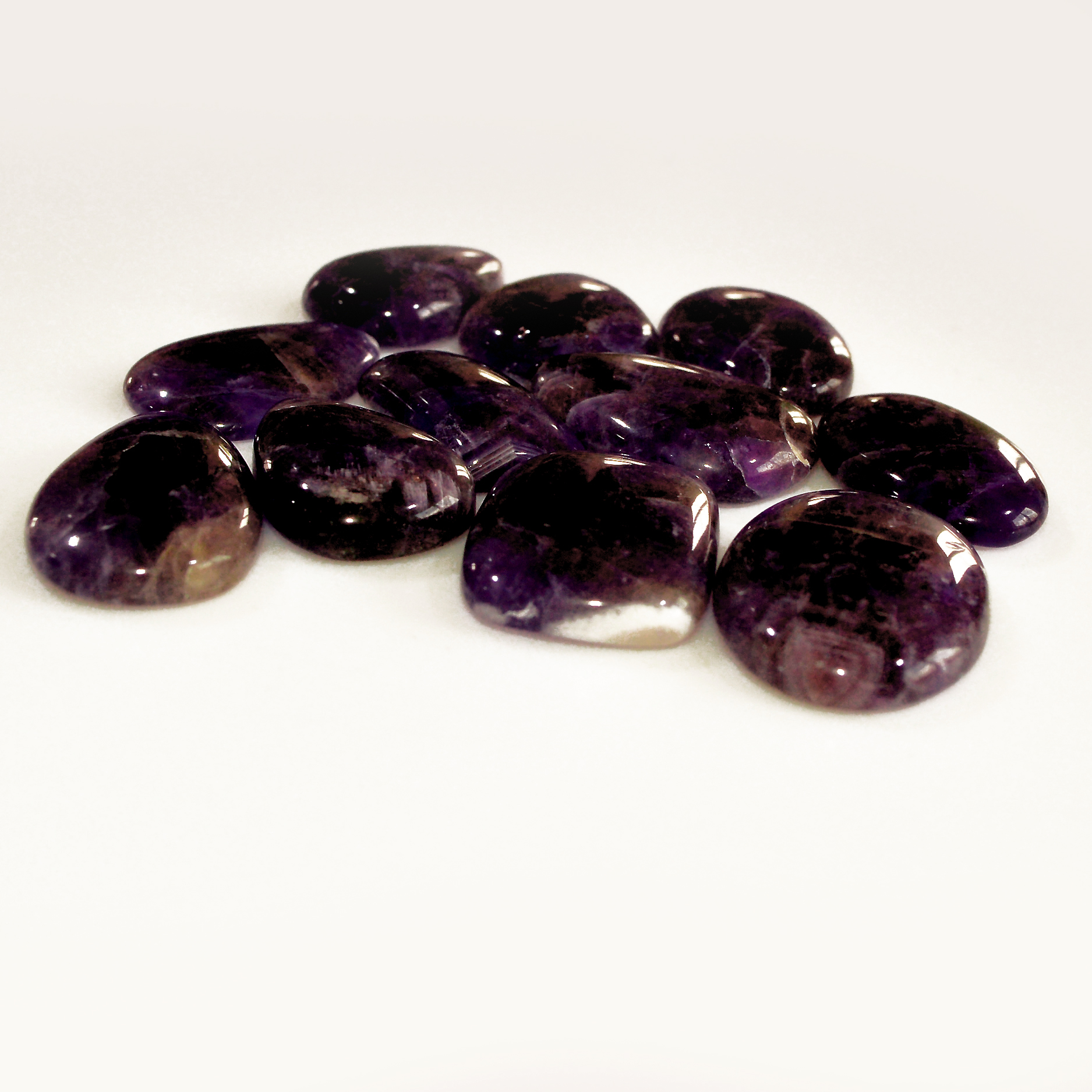 11Pcs 238Ct Natural Amethyst Cabochon Mixed Shapes Gemstone Lot For Pendants Handmade Craft Supplies For Jewelry Making 28x15 20x14mm 15747
