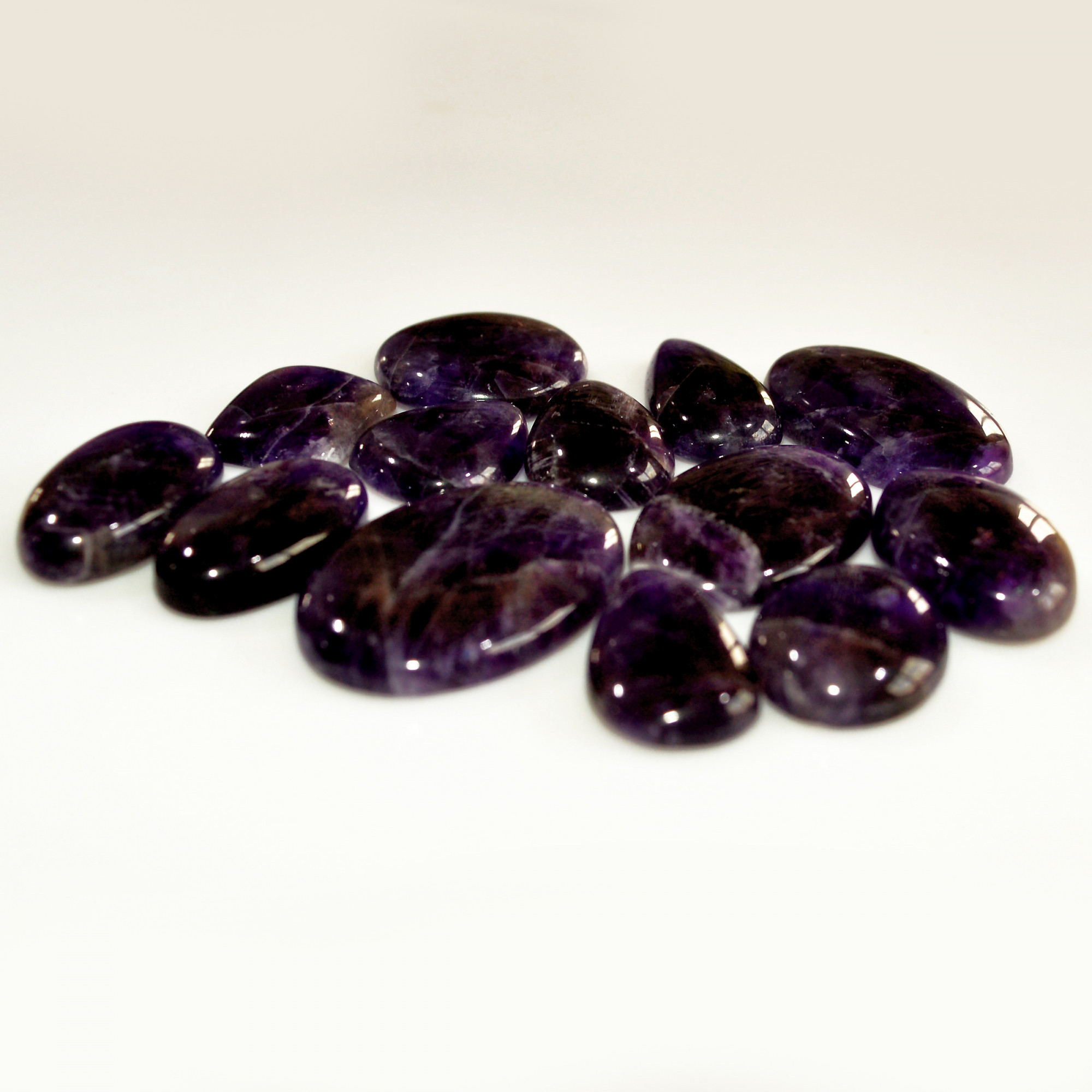 13Pcs 283Ct Natural Amethyst Cabochon Mixed Shapes Gemstone Lot For Pendants Handmade Craft Supplies For Jewelry Making 32x21 17x14mm 15748