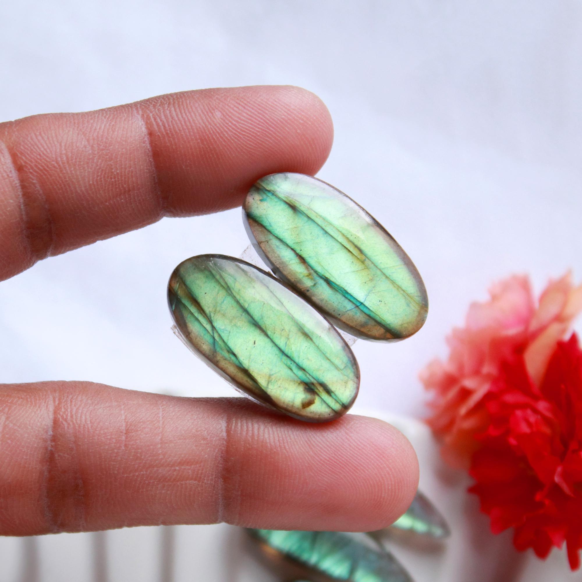 8 Pairs 211 Cts Natural Labradorite Earrings Gemstone Dangle Drop Silver Jewelry Crystals For Earrings Cabochon Pair Lot25x11 20x10mm 15824