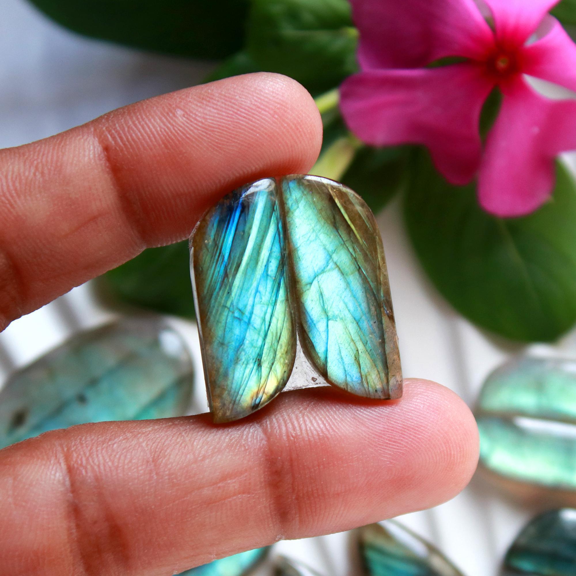 8 Pairs 215 Cts Natural Labradorite Cabochon Loose Gemstone Pair Woman Earrings Mix Shapes Dangle Drop Earrings Pair30x18 18x11mm 15843