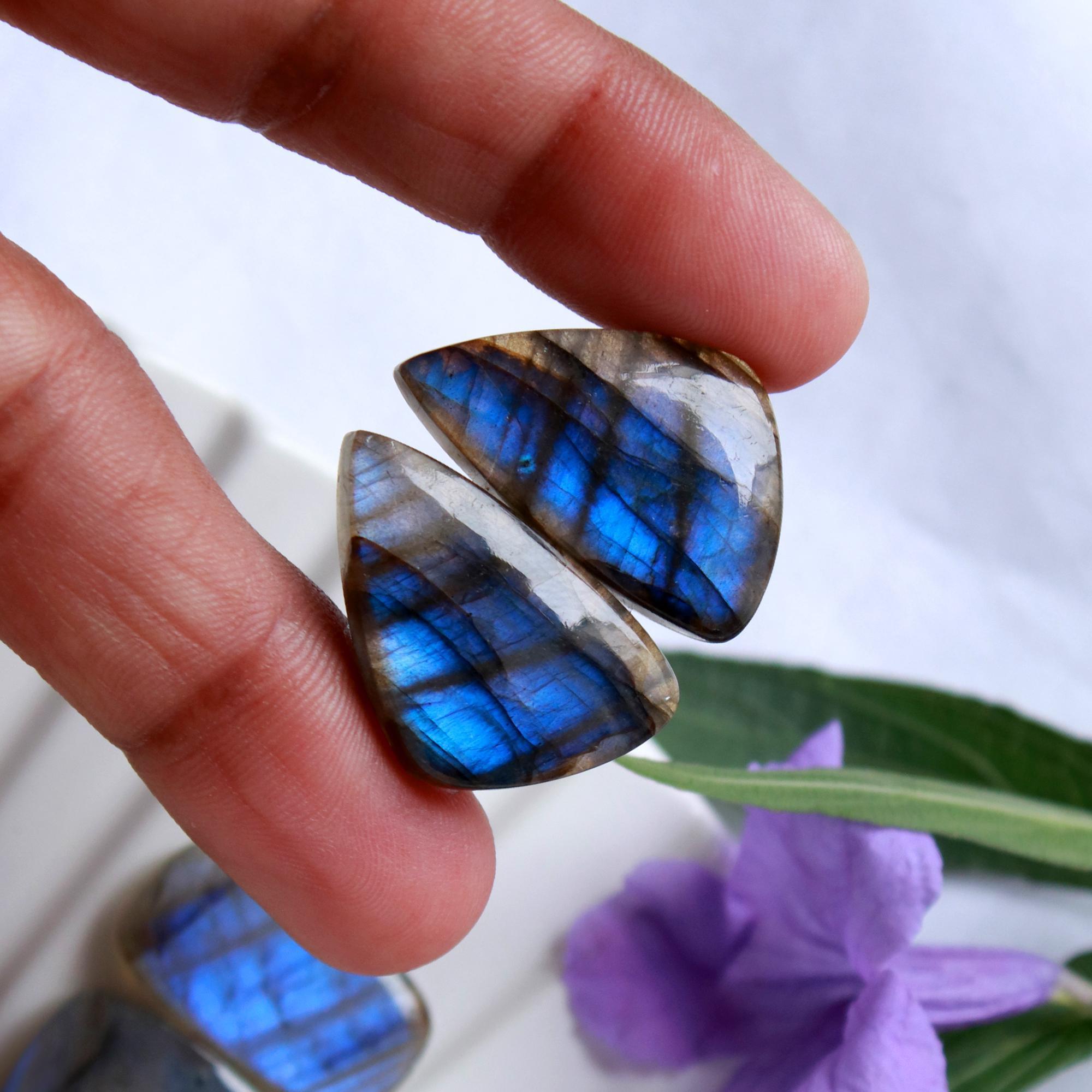 5 Pairs 143 Cts Natural Labradorite Cabochon Pairs Mixed Shapes Gemstone Lot For Silver Earrings Handmade Craft Supplies25x15 20x14mm 15864