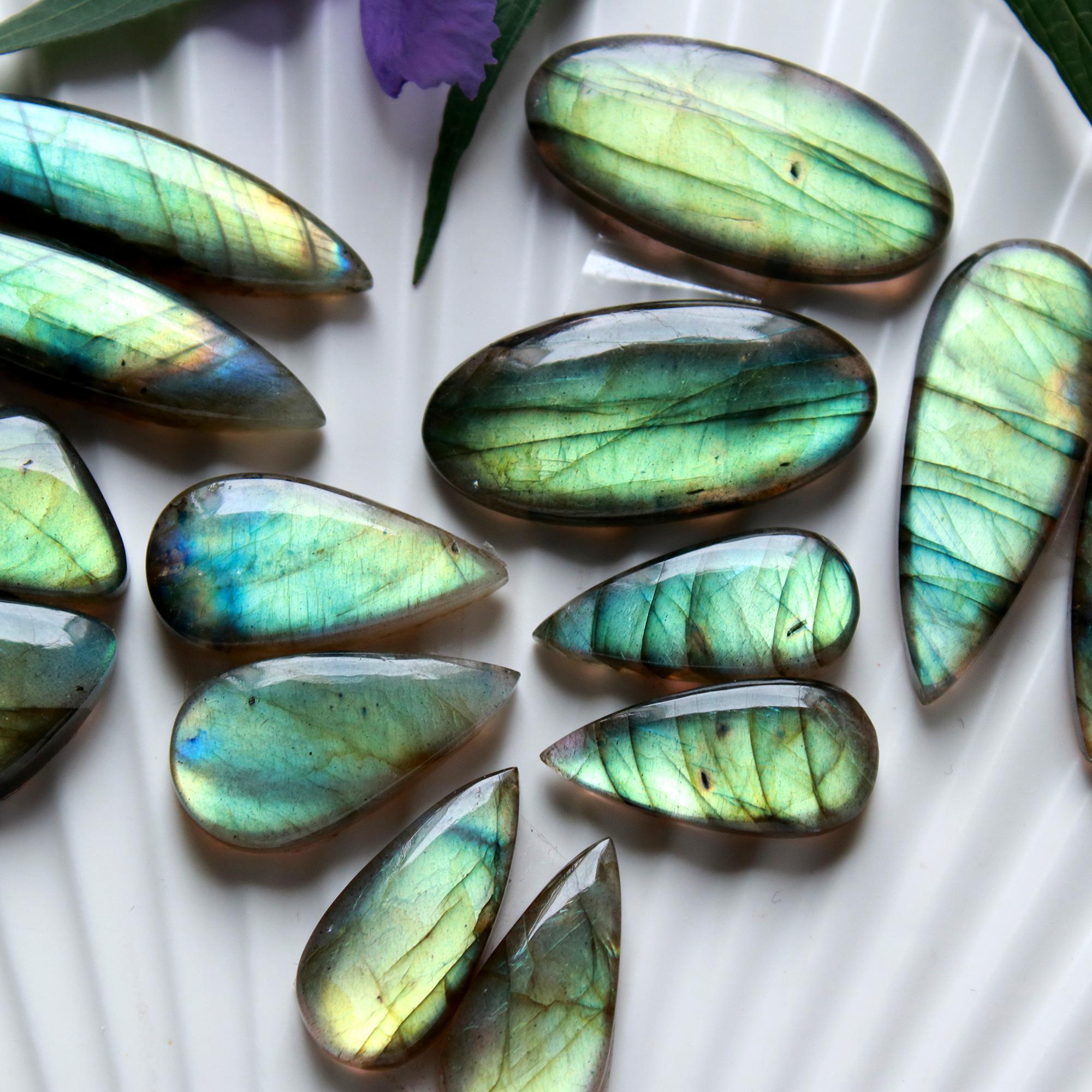 7 Pairs 187 Cts Natural Labradorite Cabochon Pairs Mixed Shapes Gemstone Lot For Silver Earrings Handmade Craft Supplies30x10 20x8mm 15870