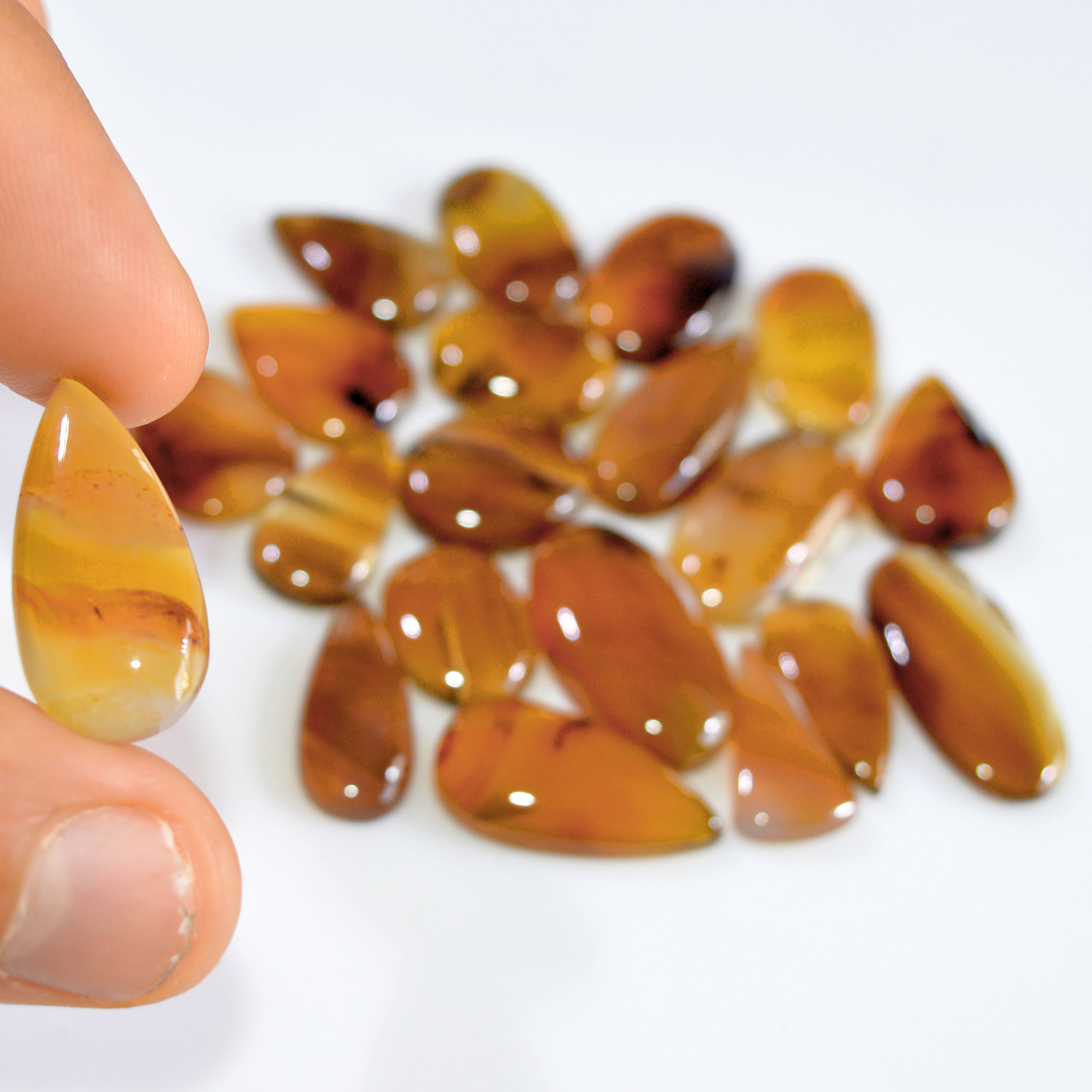 20 Pcs 181 Cts Natural Montana Agate Cabochon Loose Lot Gemstone Mix Shape and Size Loose Wholesale Gemstone Lot 24x11 14x10mm 16258