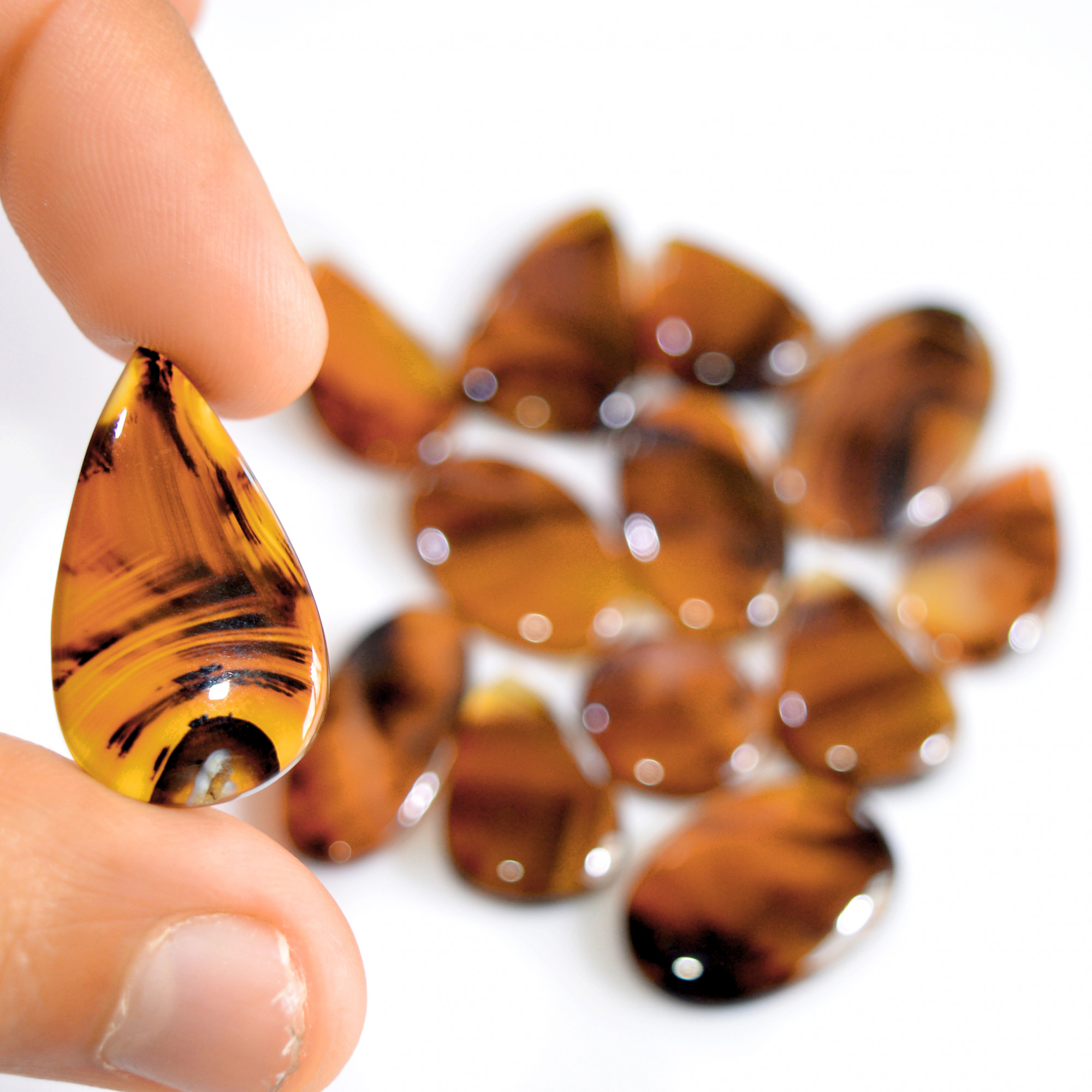 13 Pcs 198 Cts Natural Montana Agate Cabochon Loose Lot Gemstone Mix Shape and Size Loose Wholesale Gemstone Lot 31x15 15x15mm 16260