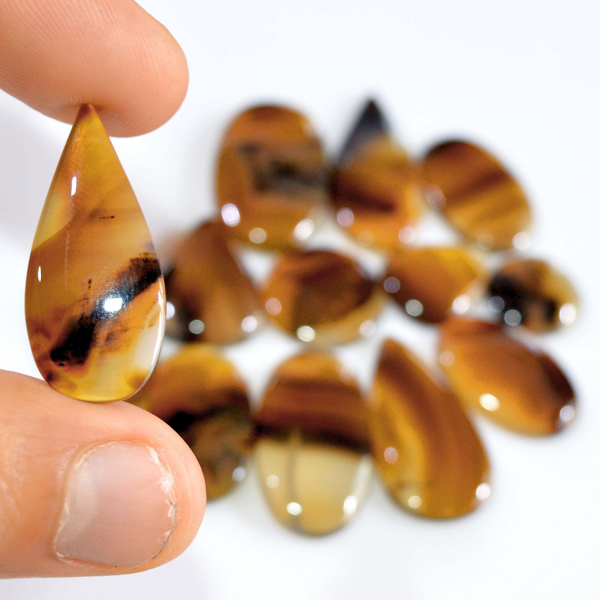 13 Pcs 173 Cts Natural Montana Agate Cabochon Loose Lot Gemstone Mix Shape and Size Loose Wholesale Gemstone Lot 30x14 13x13mm 16265