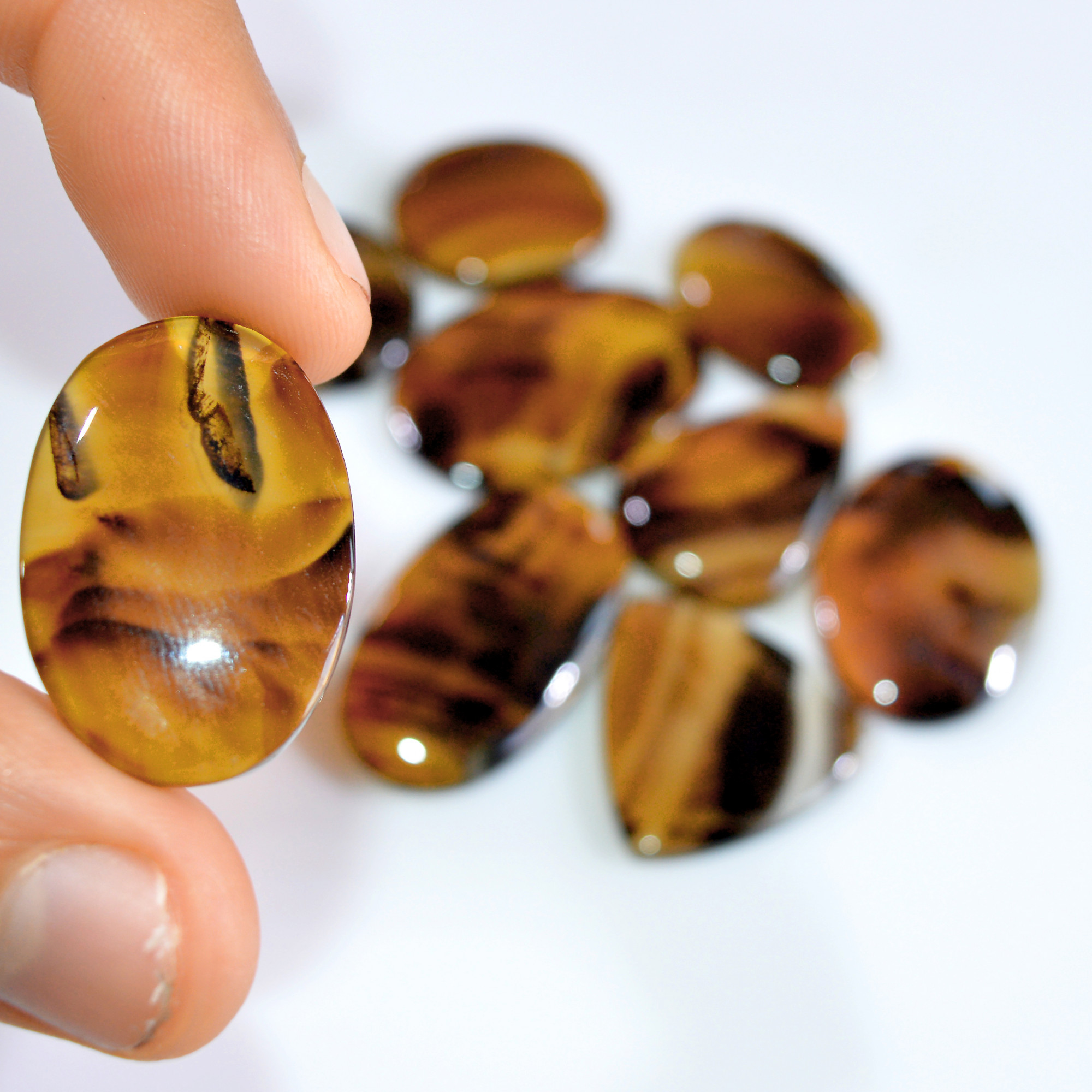 9 Pcs 184 Cts Natural Montana Agate Cabochon Loose Lot Gemstone Mix Shape and Size Loose Wholesale Gemstone Lot 32x17 20x20mm 16280