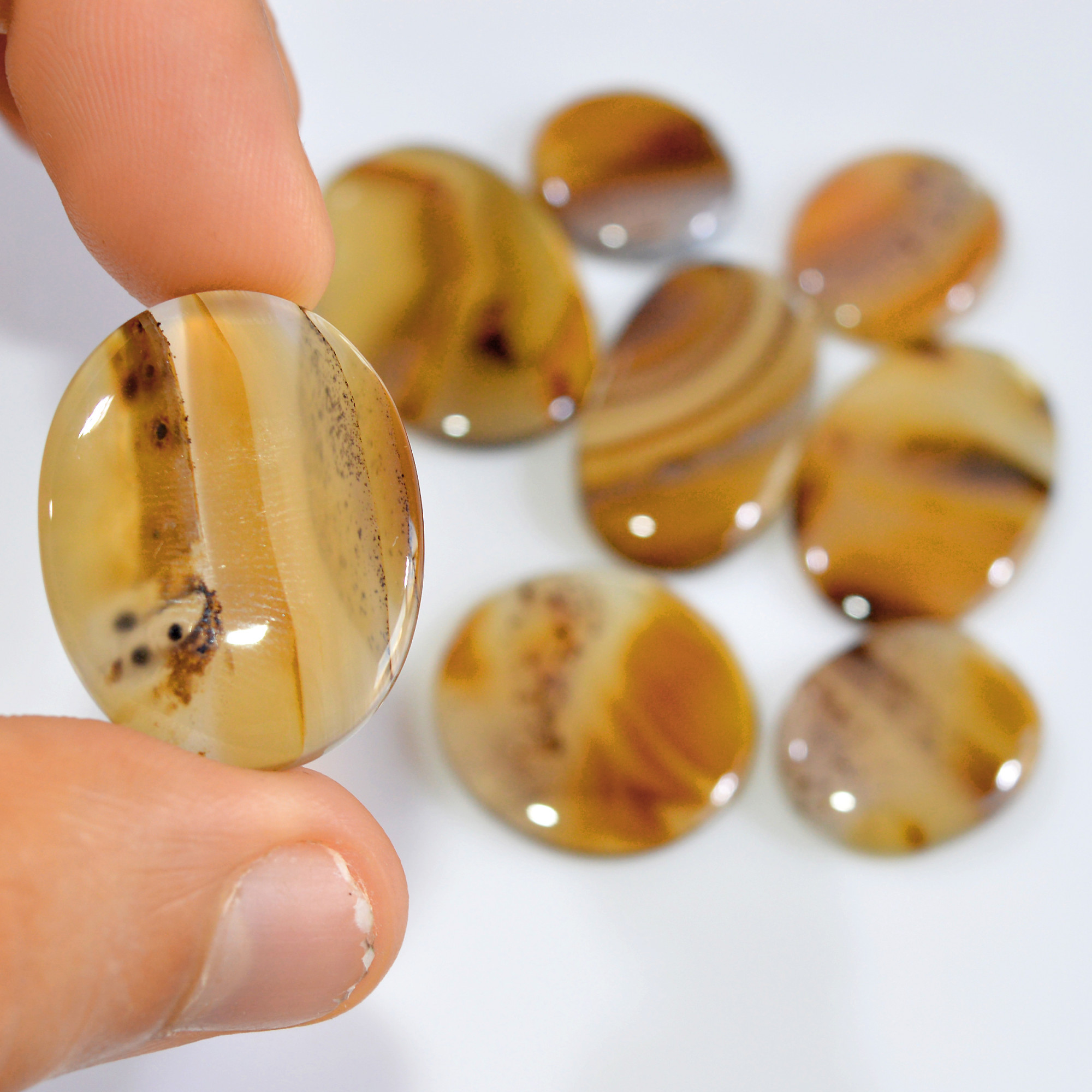 8 Pcs 171 Cts Natural Montana Agate Cabochon Loose Gemstone Lot Handmade Healing Crystal Jewelry Making Lot 30x20 17x17mm 16297