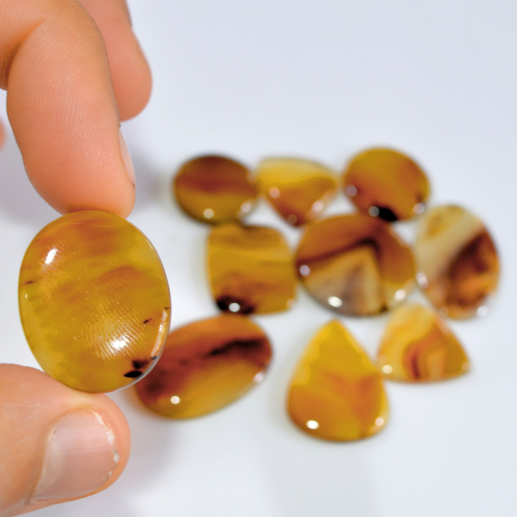 10 Pcs 154 Cts Natural Montana Agate Cabochon Loose Gemstone Lot Handmade Healing Crystal Jewelry Making Lot 25x25 15x15mm 16309