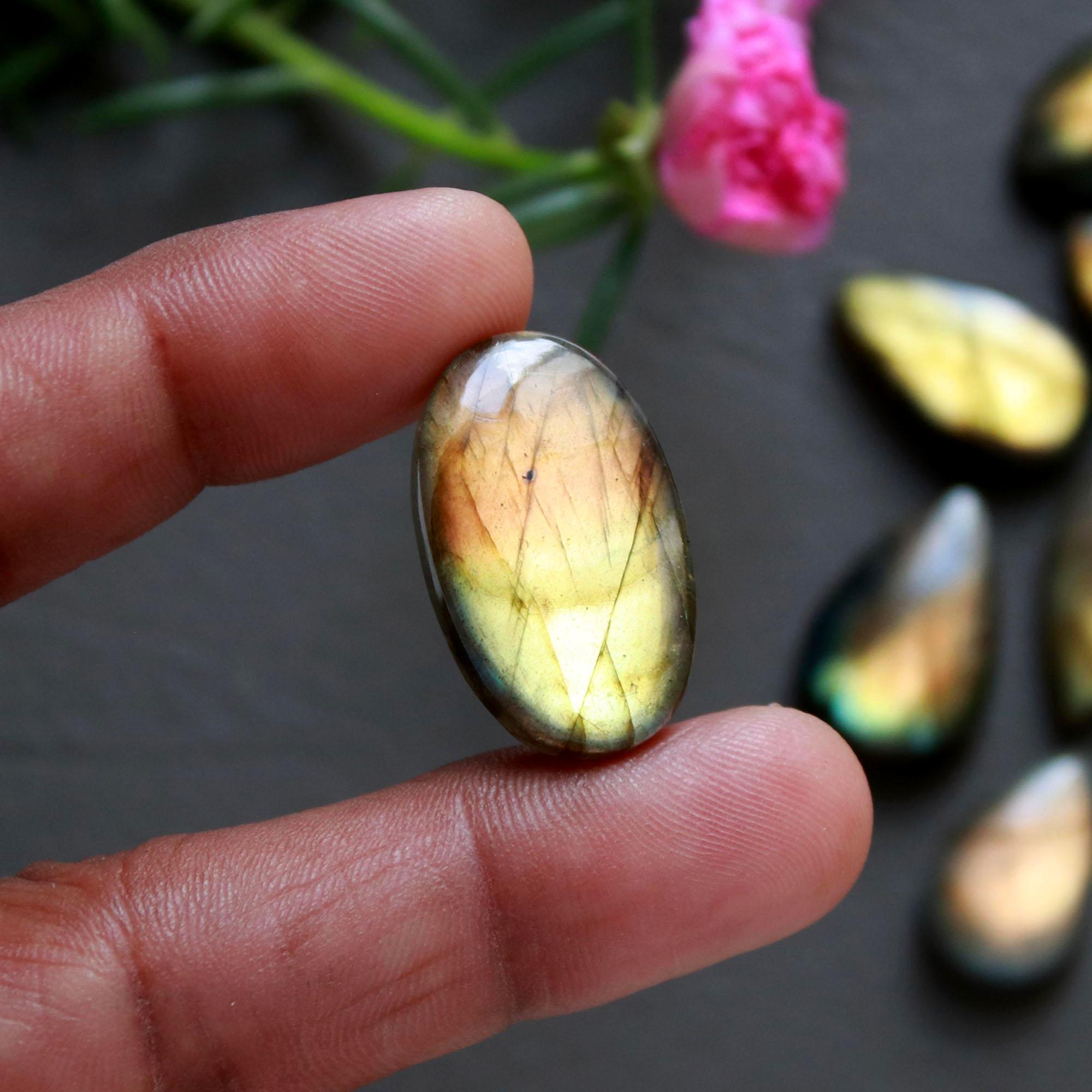 20Pcs 245Ct Natural Labradorite Cabochon Loose Gemstone Lot Mixed Shapes Sizes Healing Crystal For Jewelry Making 24x14 10x10mm 16527