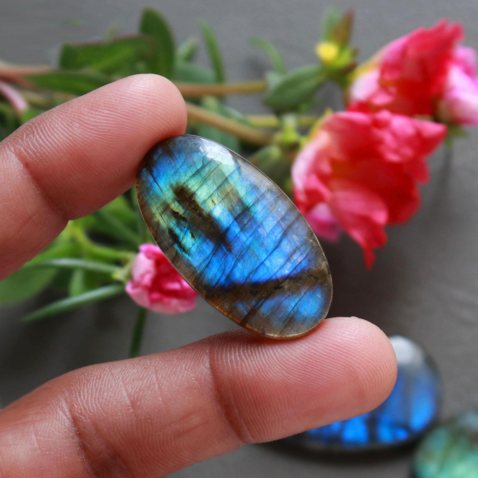 12Pcs 288Ct Natural Labradorite Cabochon Loose Gemstone Lot Mixed Shapes Sizes Healing Crystal For Jewelry Making 34x19 17x15mm 16536