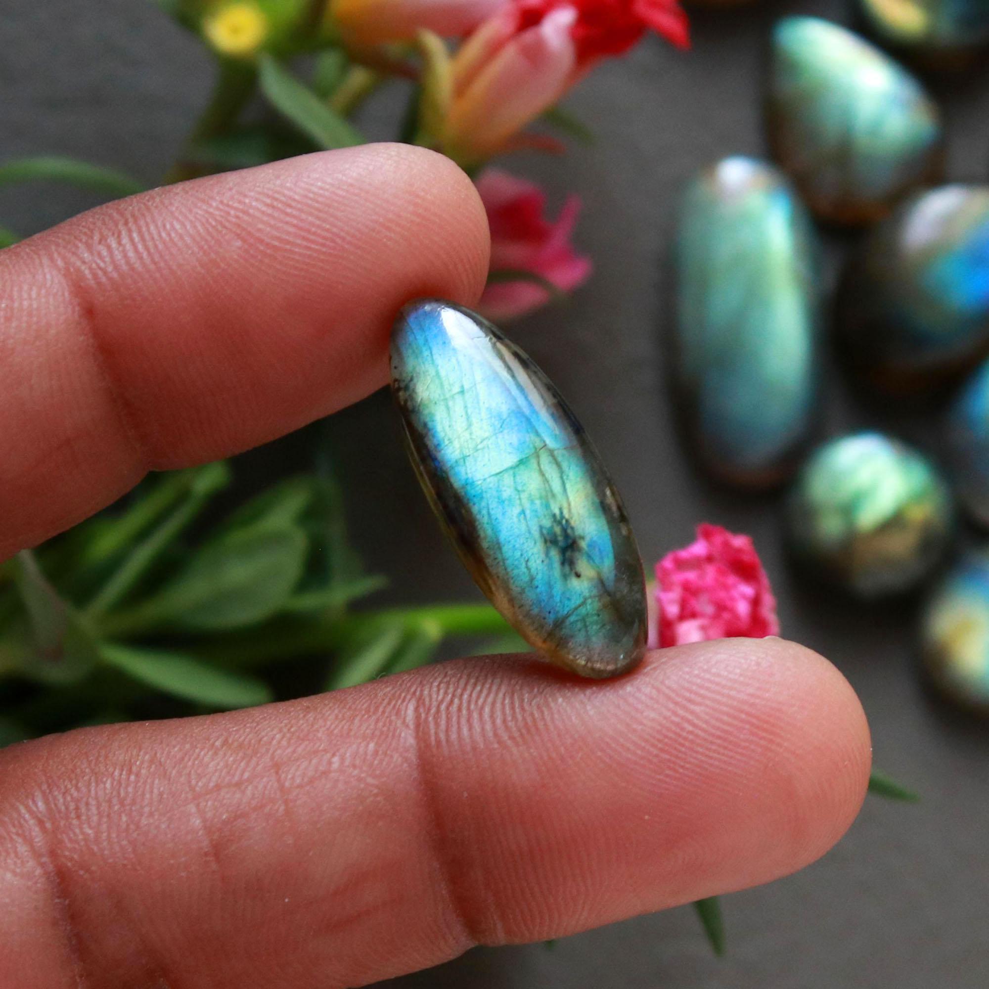 29Pcs 221Ct Natural Labradorite Cabochon Loose Gemstone Lot Mixed Shapes Sizes Healing Crystal For Jewelry Making 25x10 10x9mm 16542
