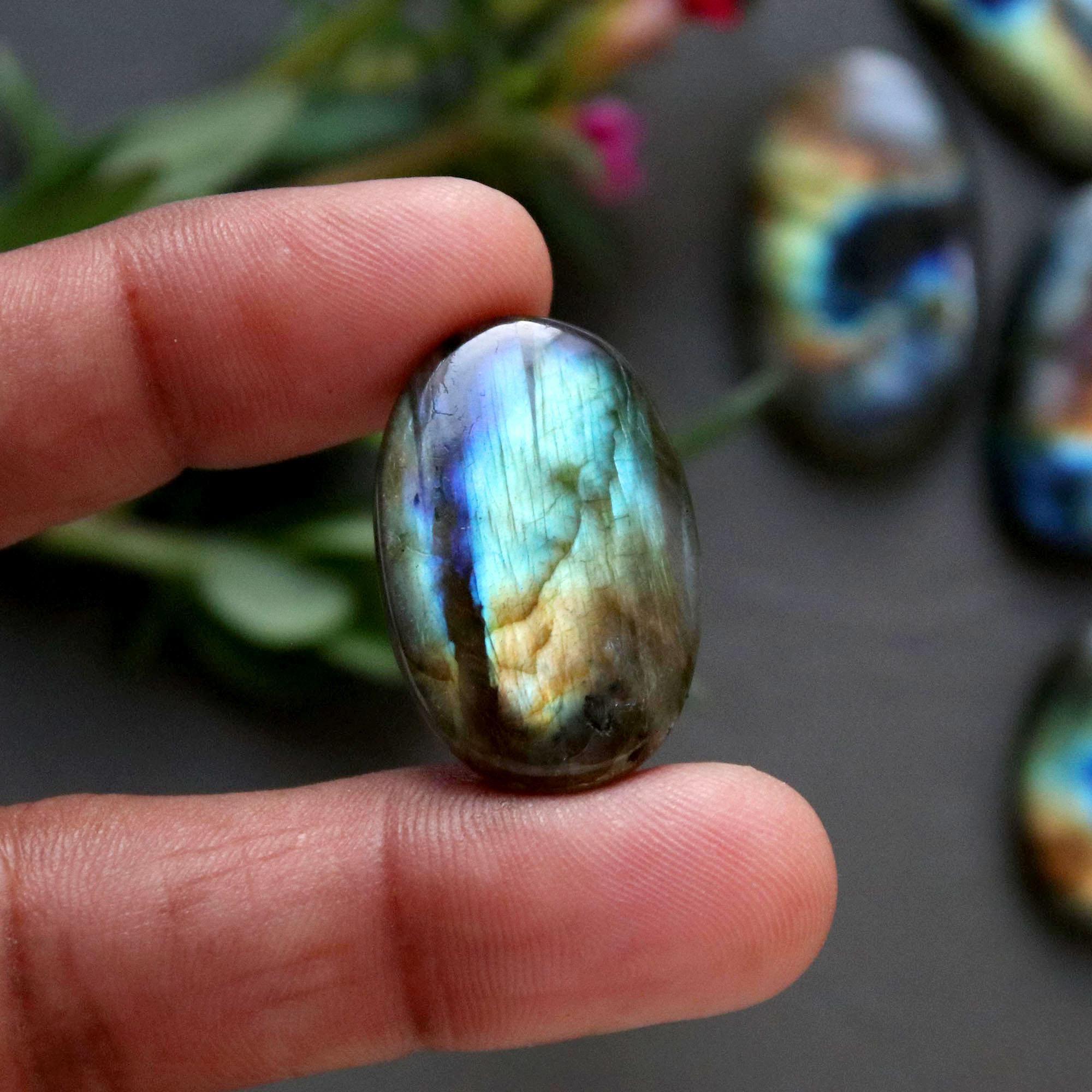 11Pcs 226Ct Natural Labradorite Cabochon Loose Gemstone Lot Craft Supplies For Silver Jewelry Making For Women 31x16 20x15mm 16546