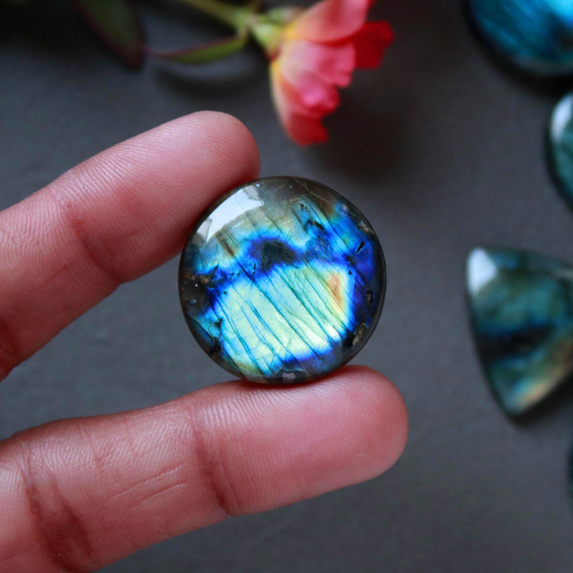 9Pcs 252Ct Natural Labradorite Mixed Shape Cabochon Loose Semi-Precious Multi Fire Crystal Gemstone Lot 30x20 24x24mm 16583