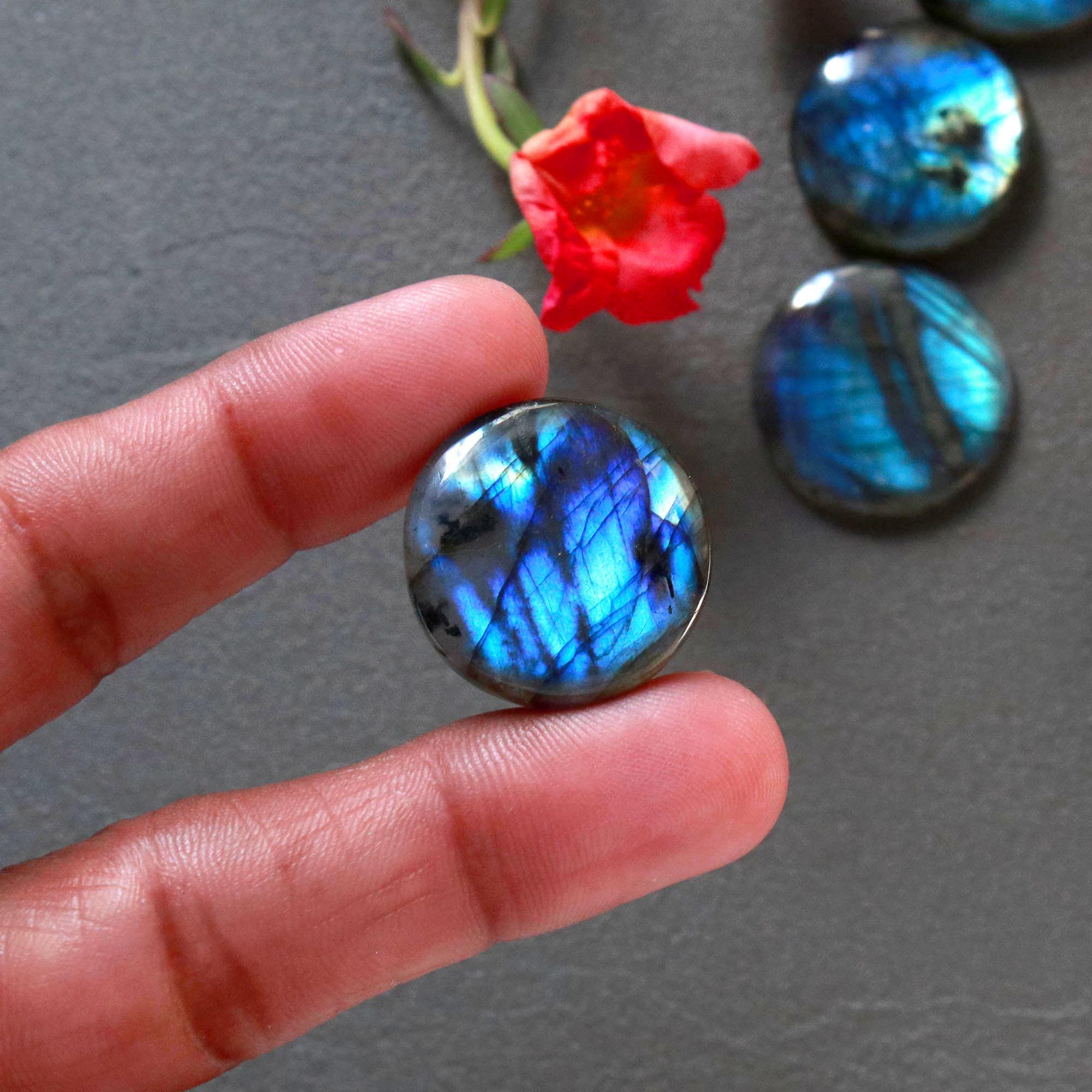9Pcs 196Ct Natural Labradorite Cabochon Loose Handmade Jewelry Making Wholesale Gemstone Lot 30x20 20x20mm 16593