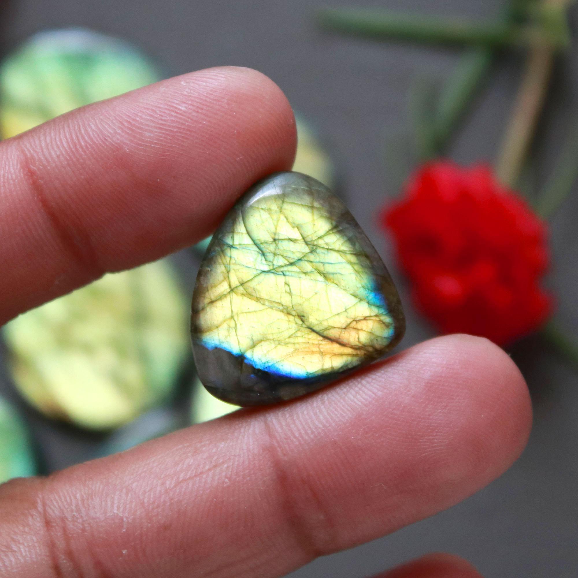 11Pcs 241Ct Natural Labradorite Cabochon Mix Shape Jewelry Making Healing Crystal Craft Supplies 30x20 20x20mm 16637