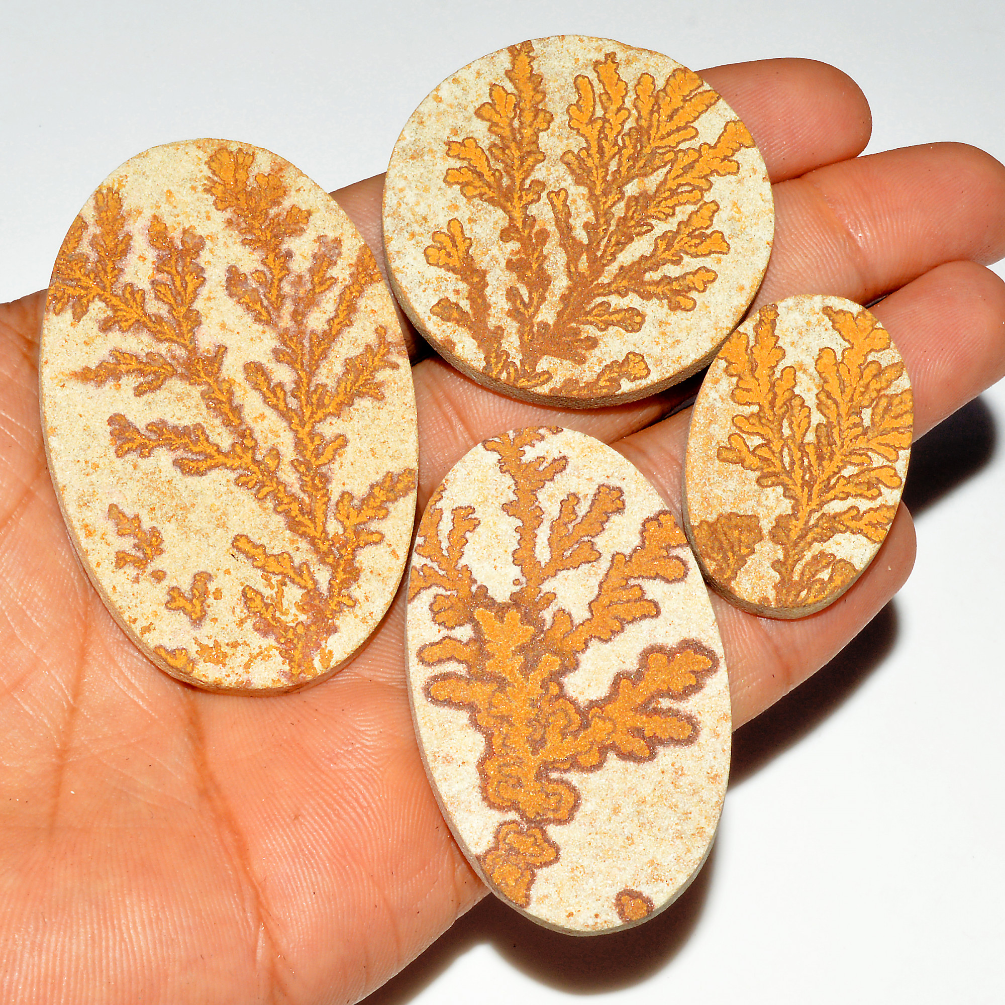 4 Pcs 277 Cts Natural Manganese Dendrite Agate Druzy Loose Gemstone Crystal Healing Mixed Shape For Jewelry Making 60x35 35x22mm 16785