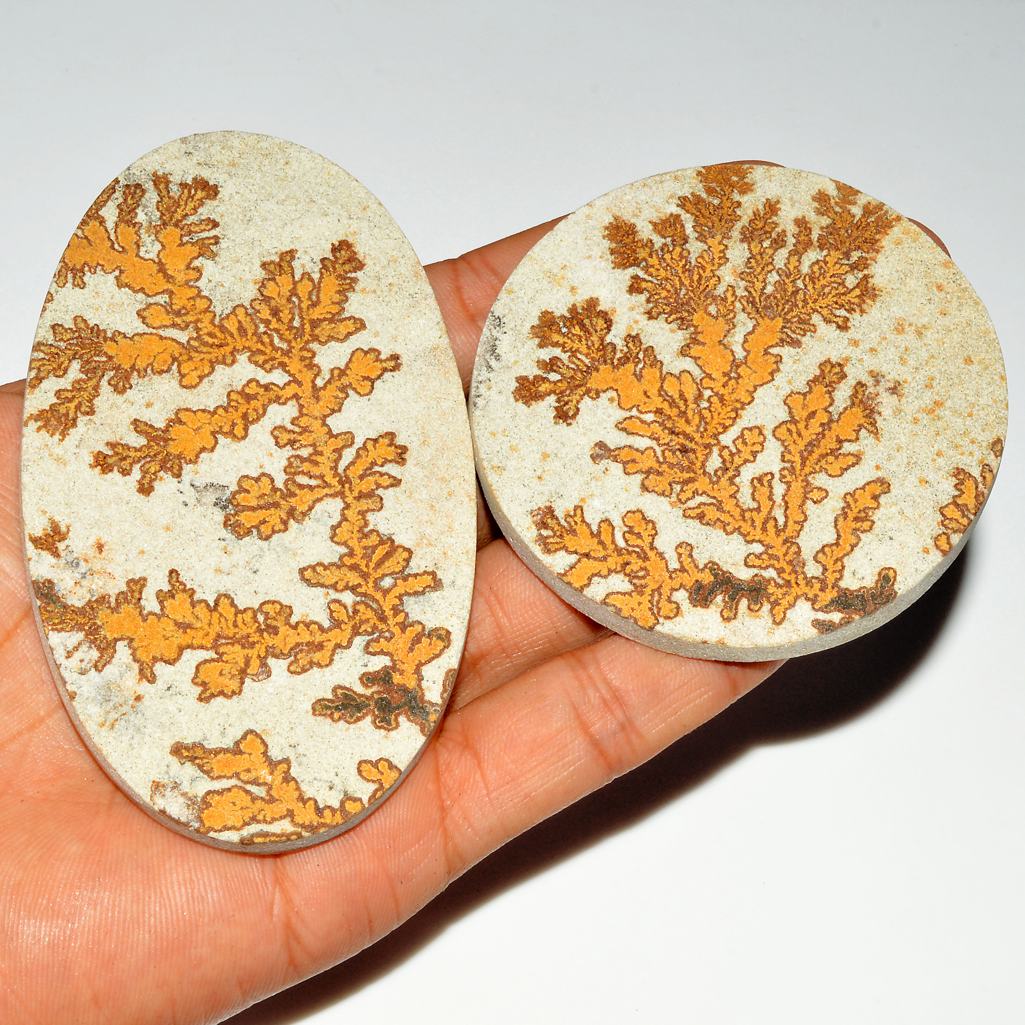 2 Pcs 600 Cts Natural Manganese Dendrite Agate Druzy Loose Gemstone Crystal Healing Mixed Shape For Jewelry Making 98x55 70x70mm 16795