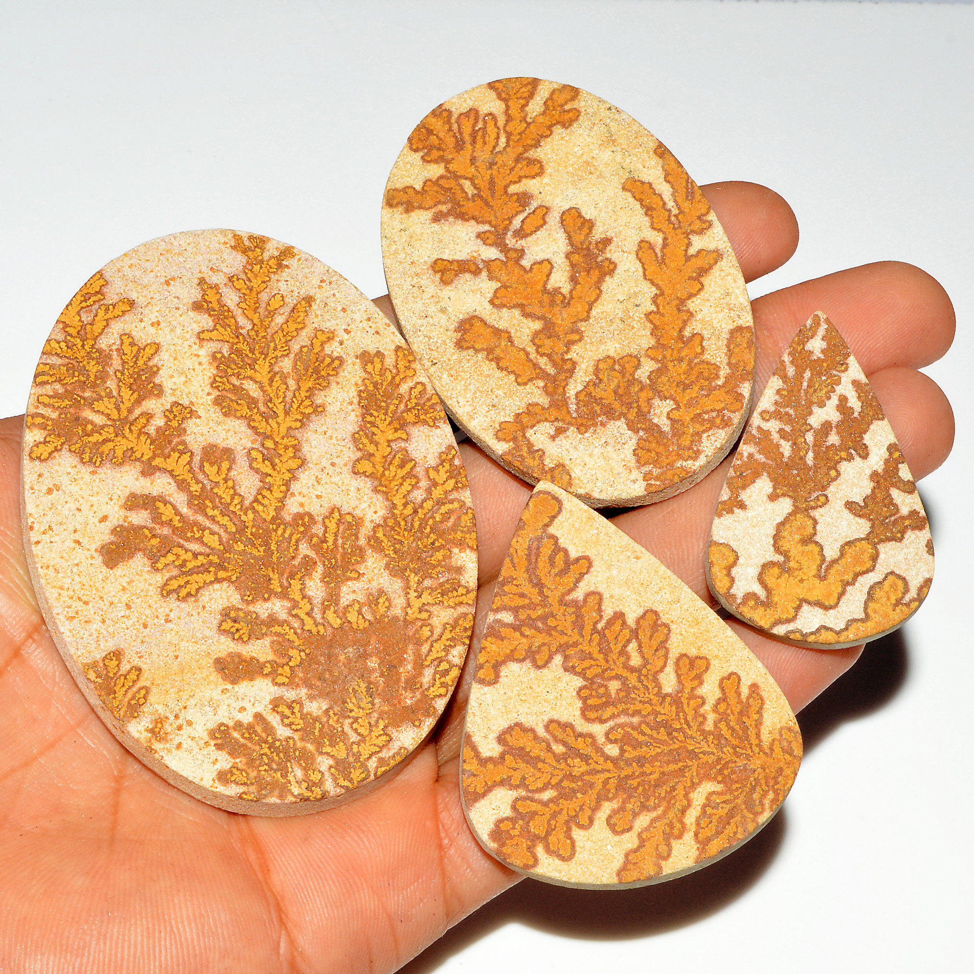 4 Pcs 485 Cts Natural Manganese Dendrite Agate Druzy Loose Gemstone Crystal Healing Mixed Shape For Jewelry Making 80x55 43x27mm 16797