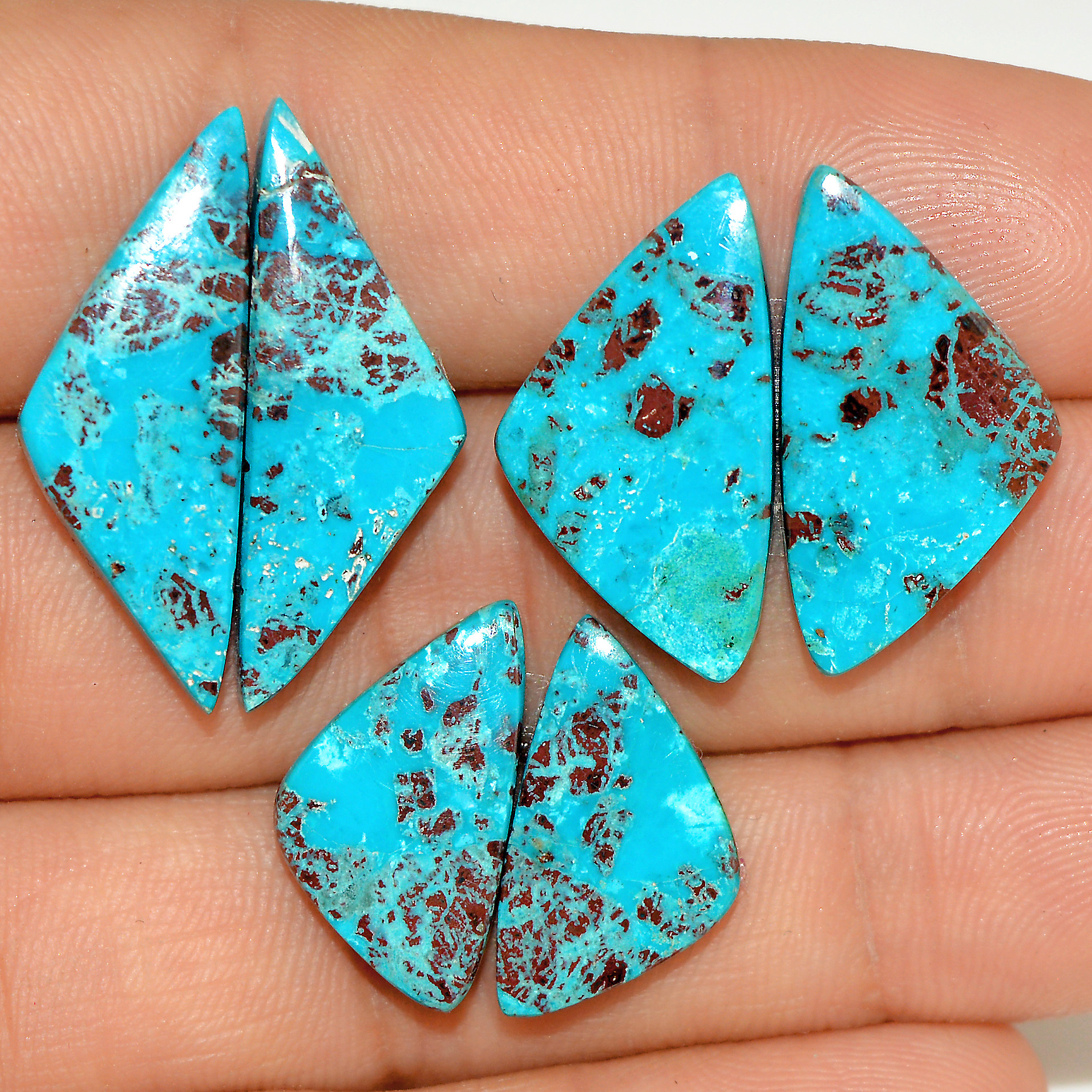 3 Pairs 46 Cts Natural Green Chrysocolla Cabochon Pair Lot Chrysocolla Dangle Drop Silver Earrings Jewelry For Women 27x10 19x11mm 16967