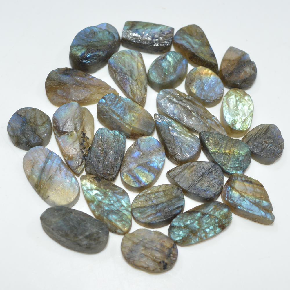 26 Pcs 189 Cts Natural Labradorite Druzy Loose Gemstone Lot Jewelry Making Semi-Precious Gemstone 21x9 10x9mm 16997