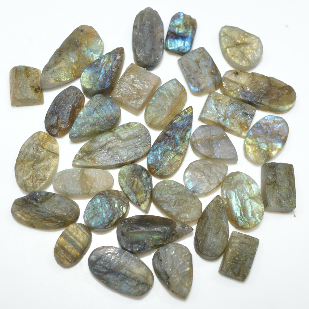 30 Pcs 149 Cts Natural Labradorite Druzy Loose Gemstone Lot Jewelry Making Semi-Precious Gemstone 19x9 9x6mm 16998
