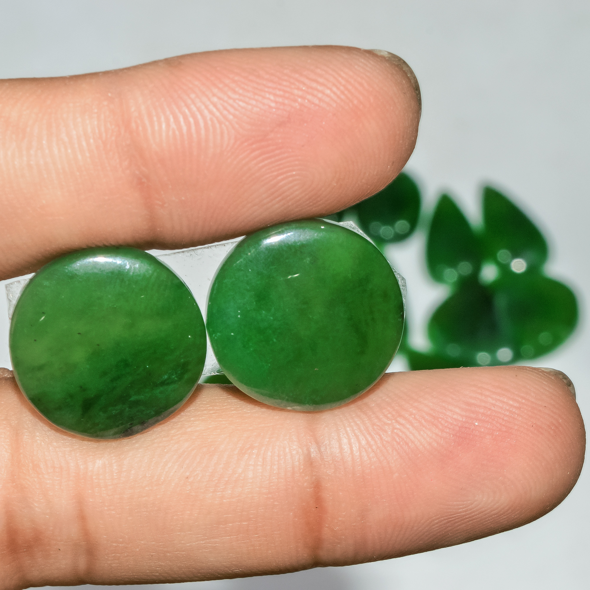 7 Pairs 141 Cts Natural Green Serpentine Gemstone Cabochon Lot For Jewelry Making 27x10 17x11mm 18267