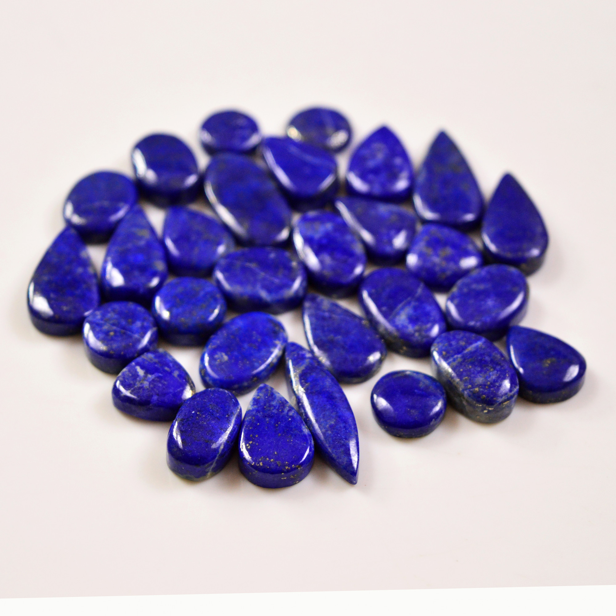 29 Pcs 182 Cts Natural Lapis Cabochons Gemstone Lot for jewellery making 22x11 10x10mm 19662