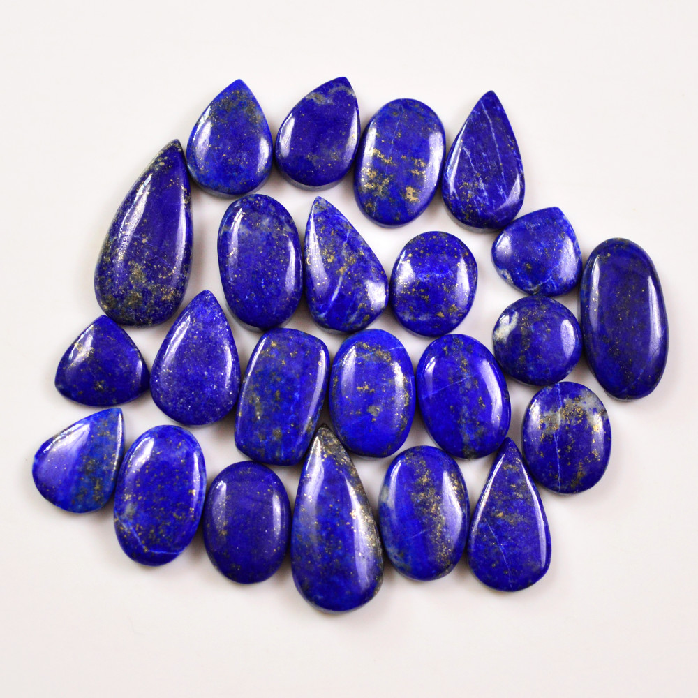 Image of 23 Pcs 142 Cts Natural Lapis Cabochons Gemstone Lot for jewellery making 22x11 10x10mm #19673
