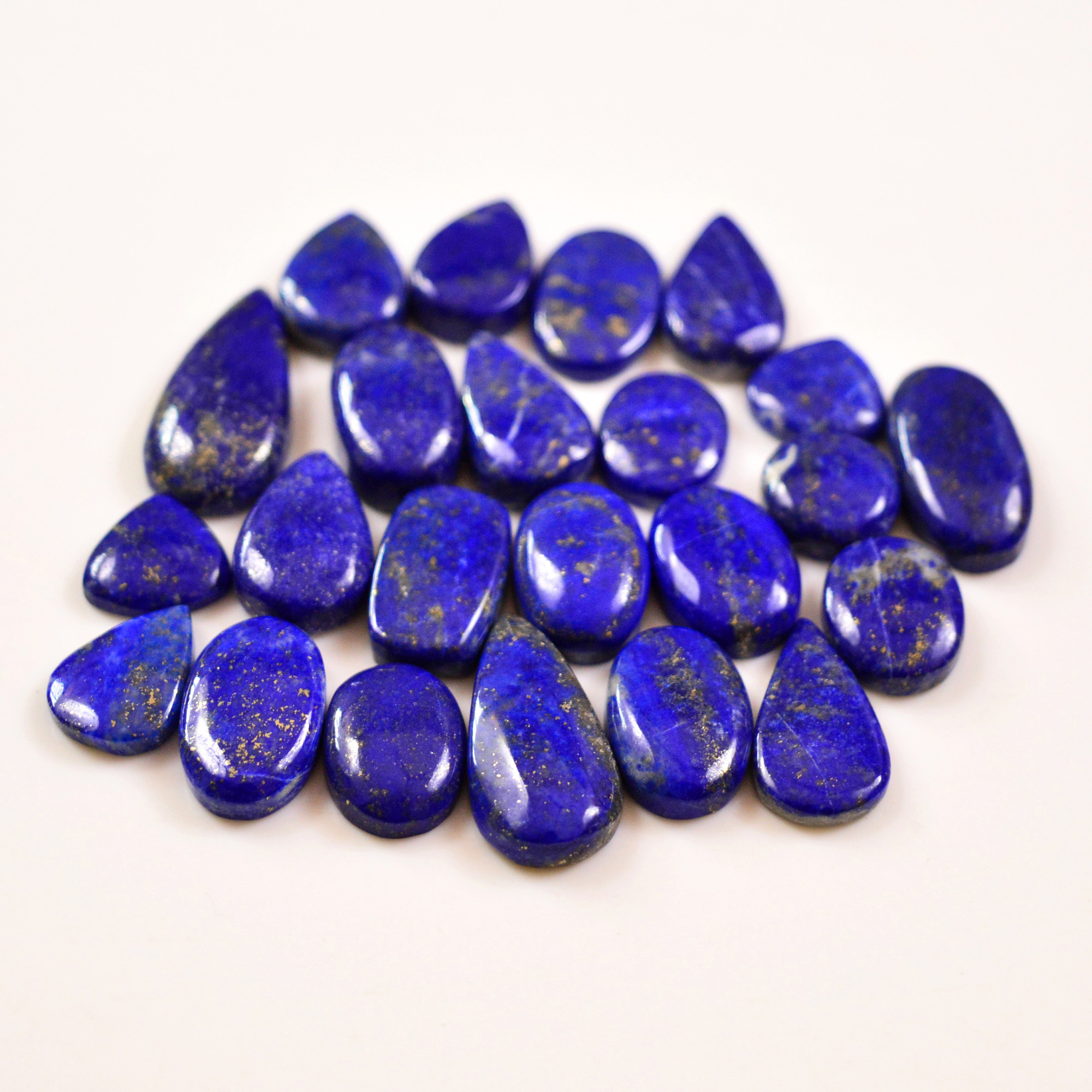 23 Pcs 142 Cts Natural Lapis Cabochons Gemstone Lot for jewellery making 22x11 10x10mm 19673