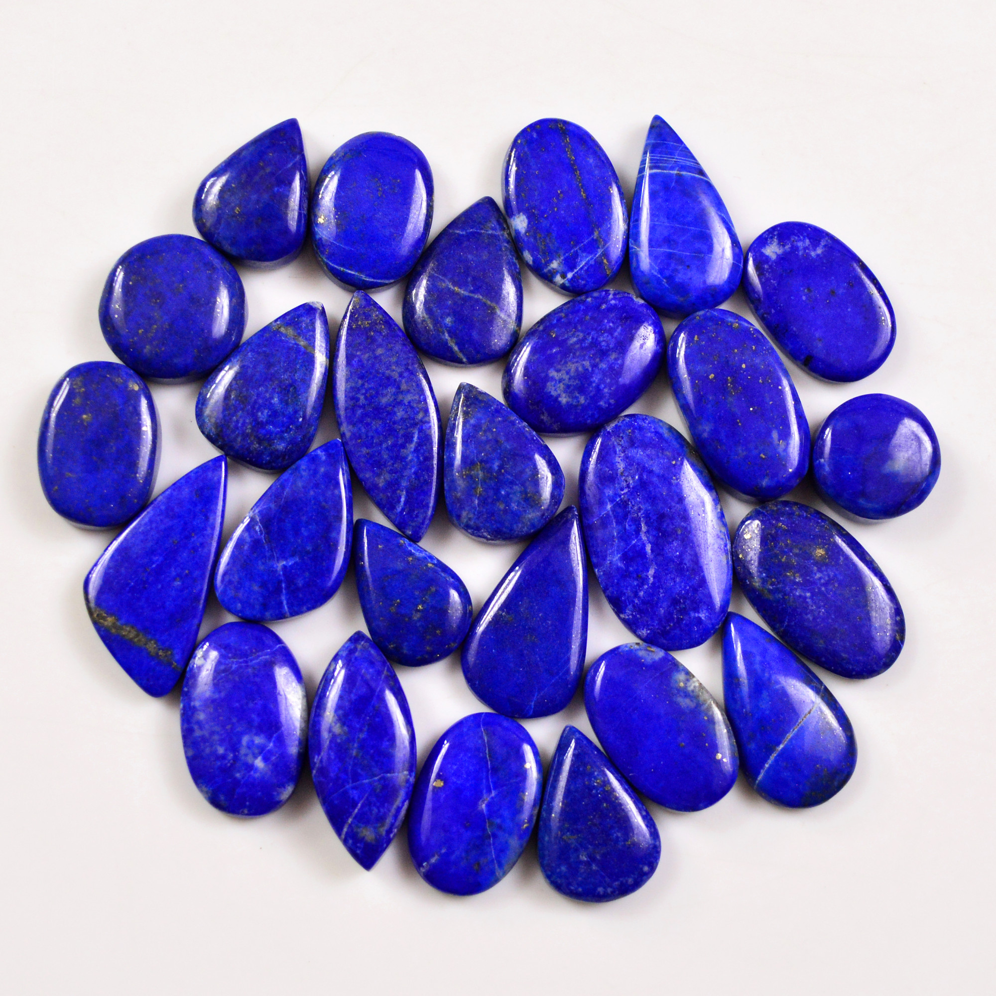 29 Pcs 217 Cts Natural Lapis Lazuli Cabochons Gemstone Lot for jewellery making22x10 11x11mm 19688