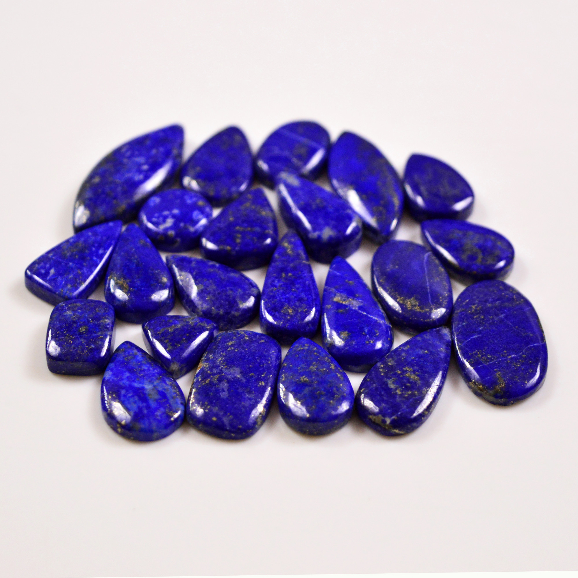 22 Pcs 194 Cts Natural Lapis Lazuli Cabochons Gemstone Lot for jewellery making26x10 11x11mm 19700