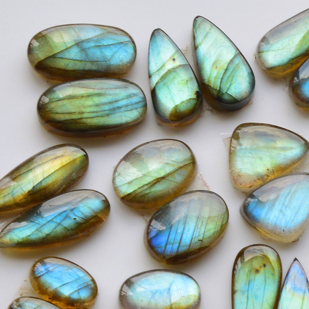 15 Pair 136Cts Natural Labradorite Pair Gemstone Lot for jewellery making 18x7 12x7mm 19792