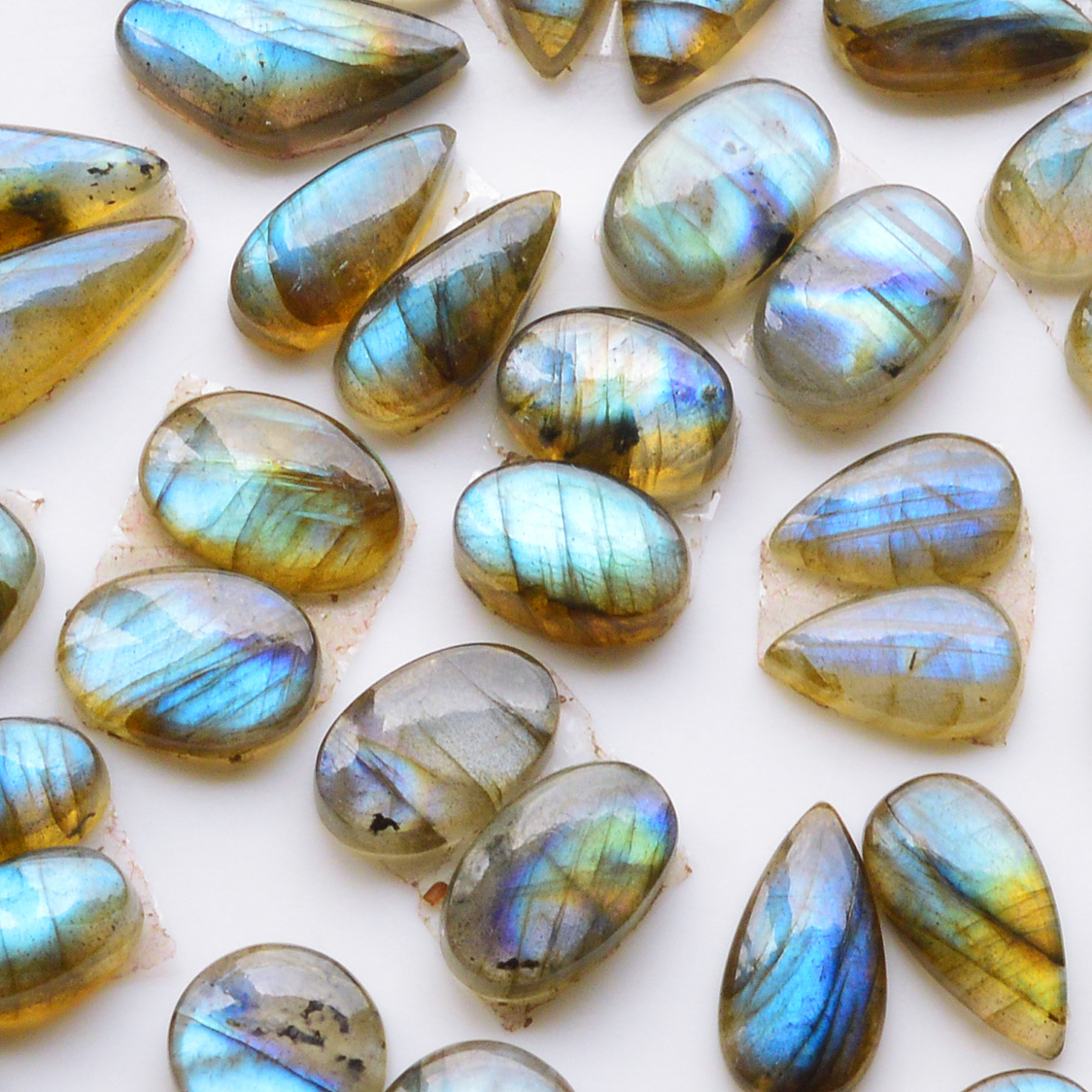 21 Pair 135Cts Natural Labradorite Pair Gemstone Lot for jewellery making 16x7 9x9mm 19804