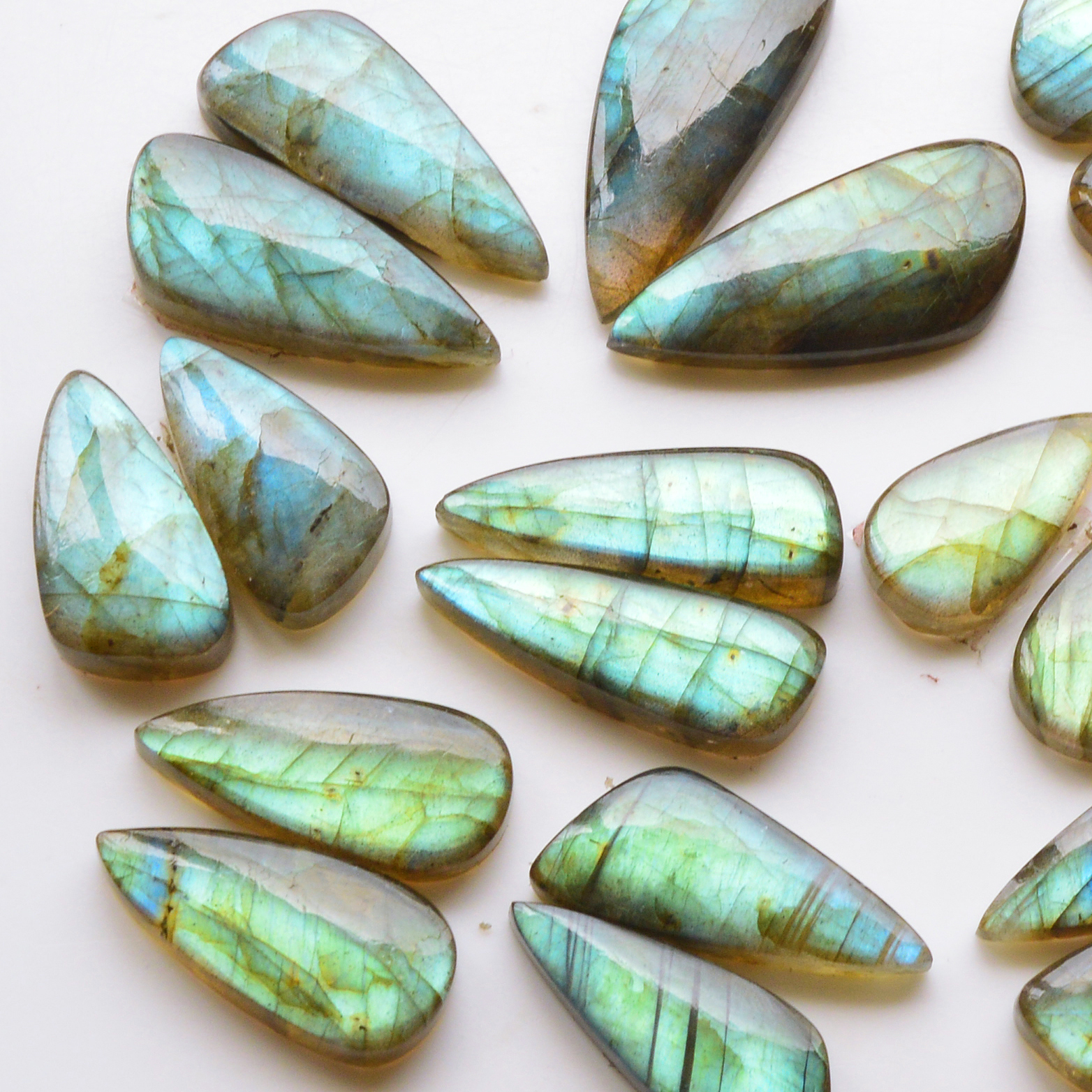 11 Pair 214Cts  Natural Labradorite Pair Gemstone Lot for jewellery making  28x13  30x10mm 19806