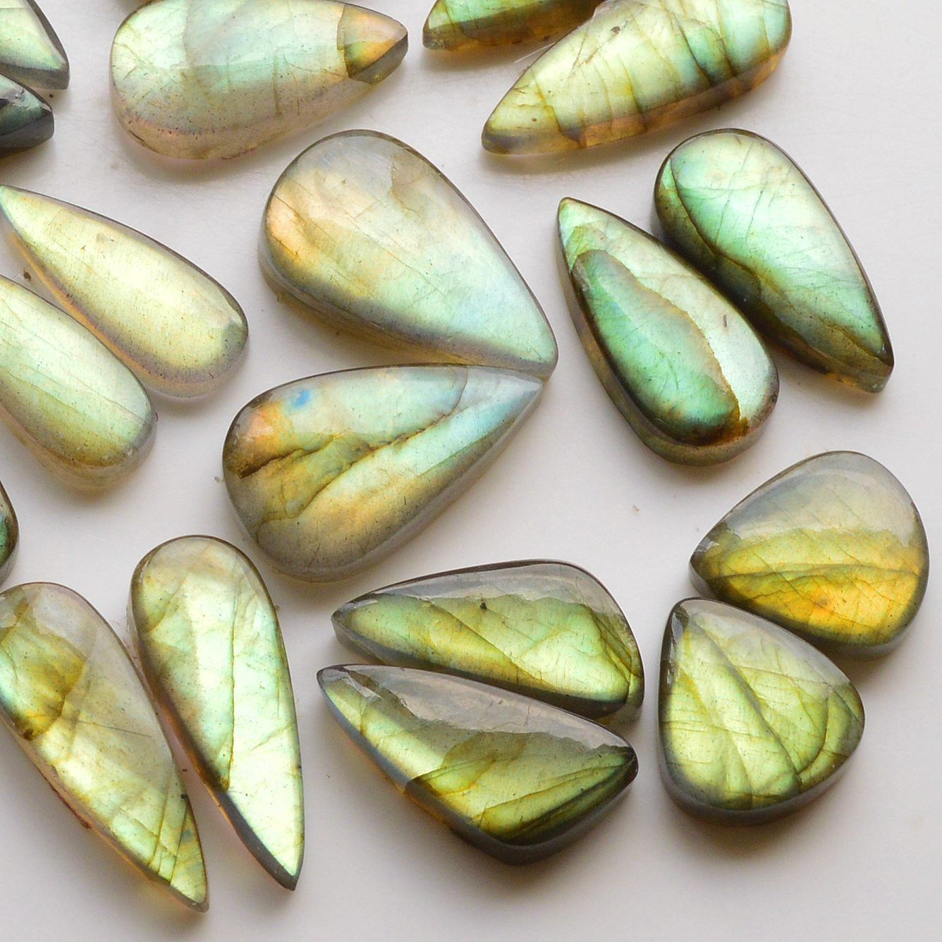 11 Pair 205Cts Natural Labradorite Pair Gemstone Lot for jewellery making 23x14 21x11mm 19814