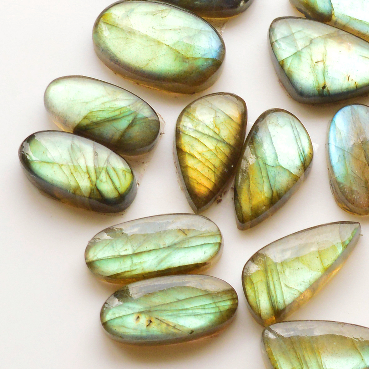 11 Pair 158Cts  Natural Labradorite Pair Gemstone Lot for jewellery making  18x12 15x9mm 19825