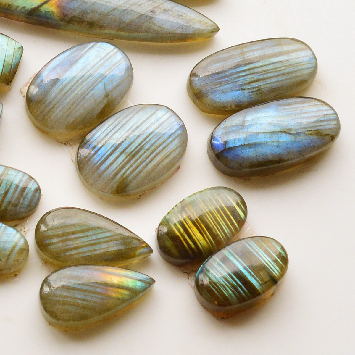 8 Pair 137Cts  Natural Labradorite Pair Gemstone Lot for jewellery making  42x7 14x9mm 19827